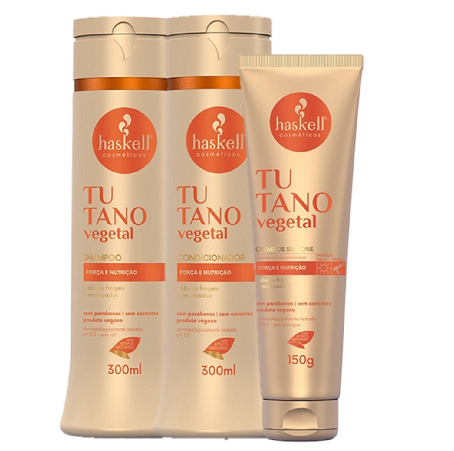 Kit Haskell Tutano Vegetal Essential Trio (3 Produtos)