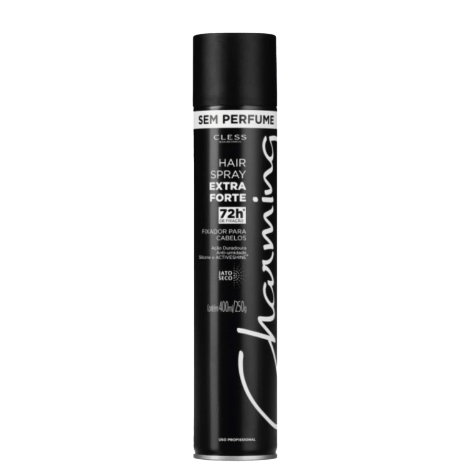 Cless Charming Hair Spray Extra Forte Sem Perfume - Spray Fixador 400ml