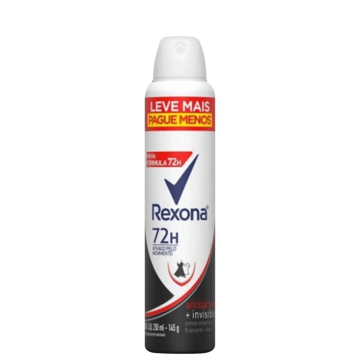 Rexona Invisible Antibacterial 72h - Desodorante Aerosol 250ml