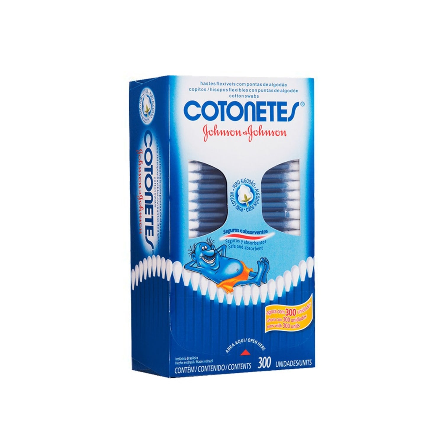 Johnson's Cotonetes - Hastes Flexíveis (300 Unidades)