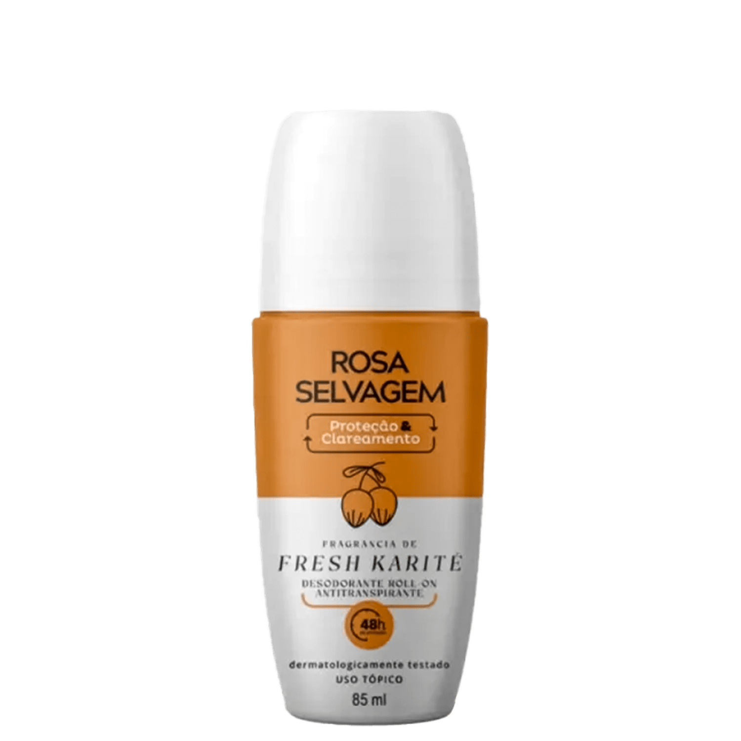 Rosa Selvagem Proteção Fresh Karité - Desodorante Roll-On Antitranspirante 85ml