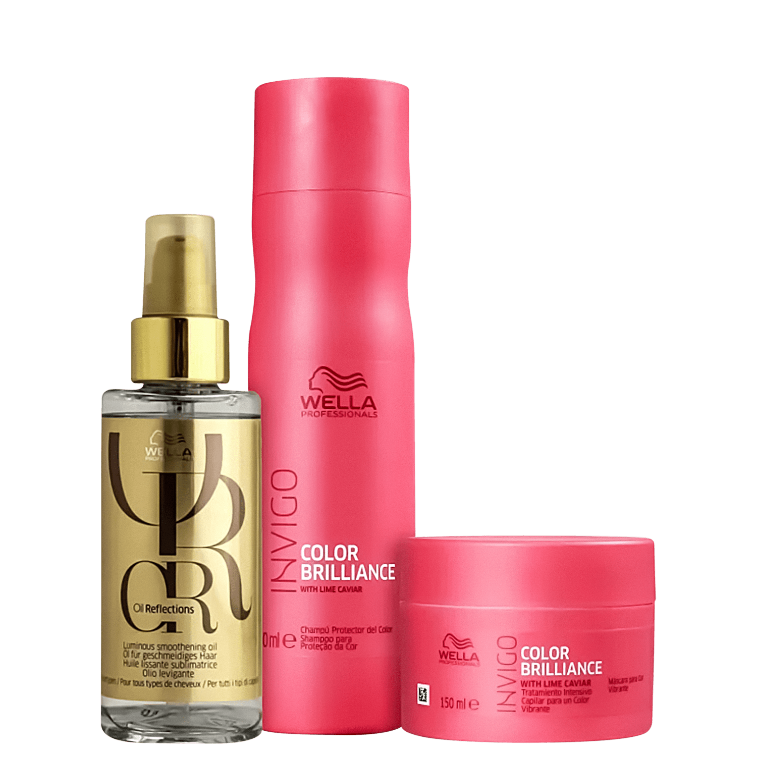 Kit Wella Professionals Color Brilliance Oil Combo Trio Care (3 Produtos)