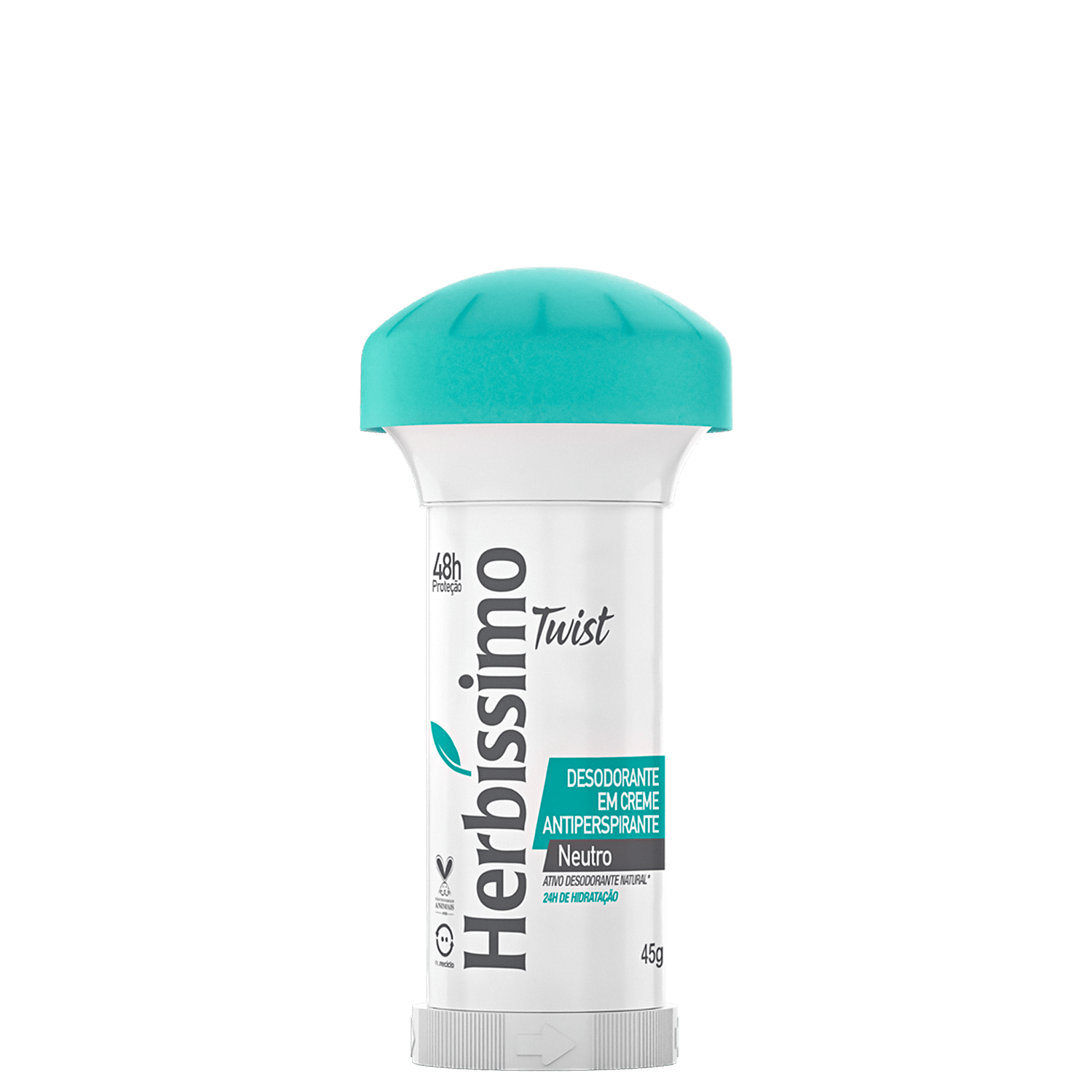 Herbíssimo Twist BioProtect Neutro - Creme Desodorante Antiperspirante 45g