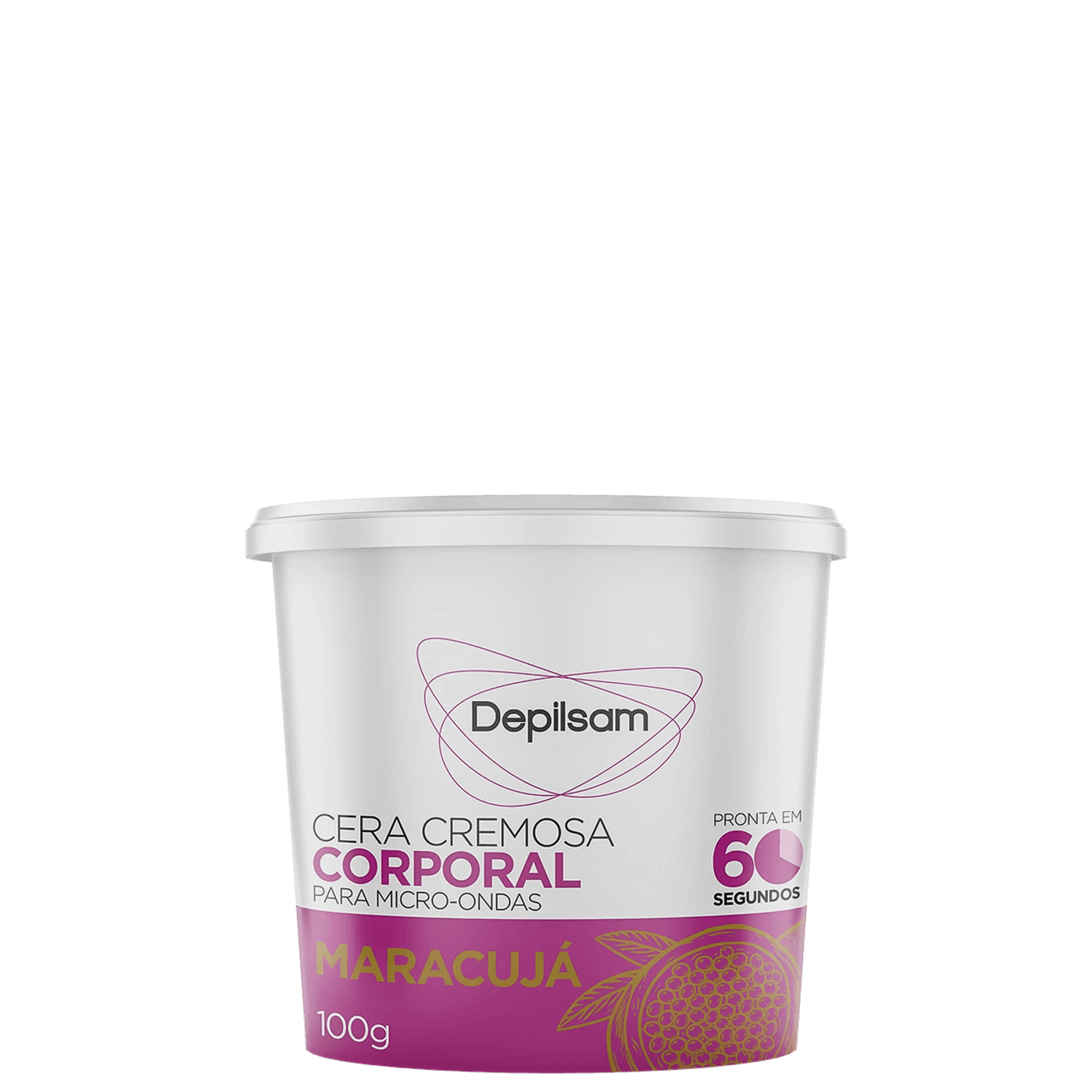Depilsam Maracujá - Cera Depilatória para Micro-Ondas 100g