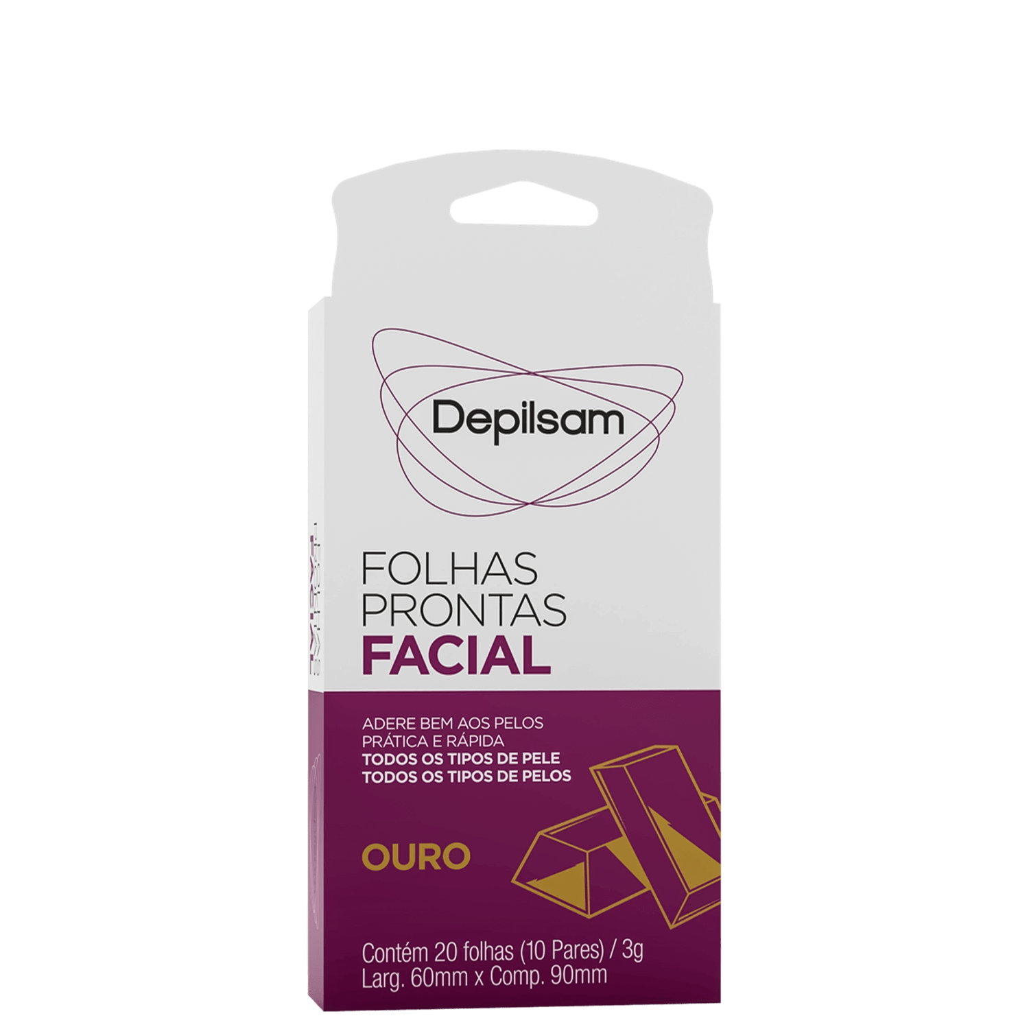Depilsam Ouro - Folhas Depilatórias Faciais (20 Unidades)