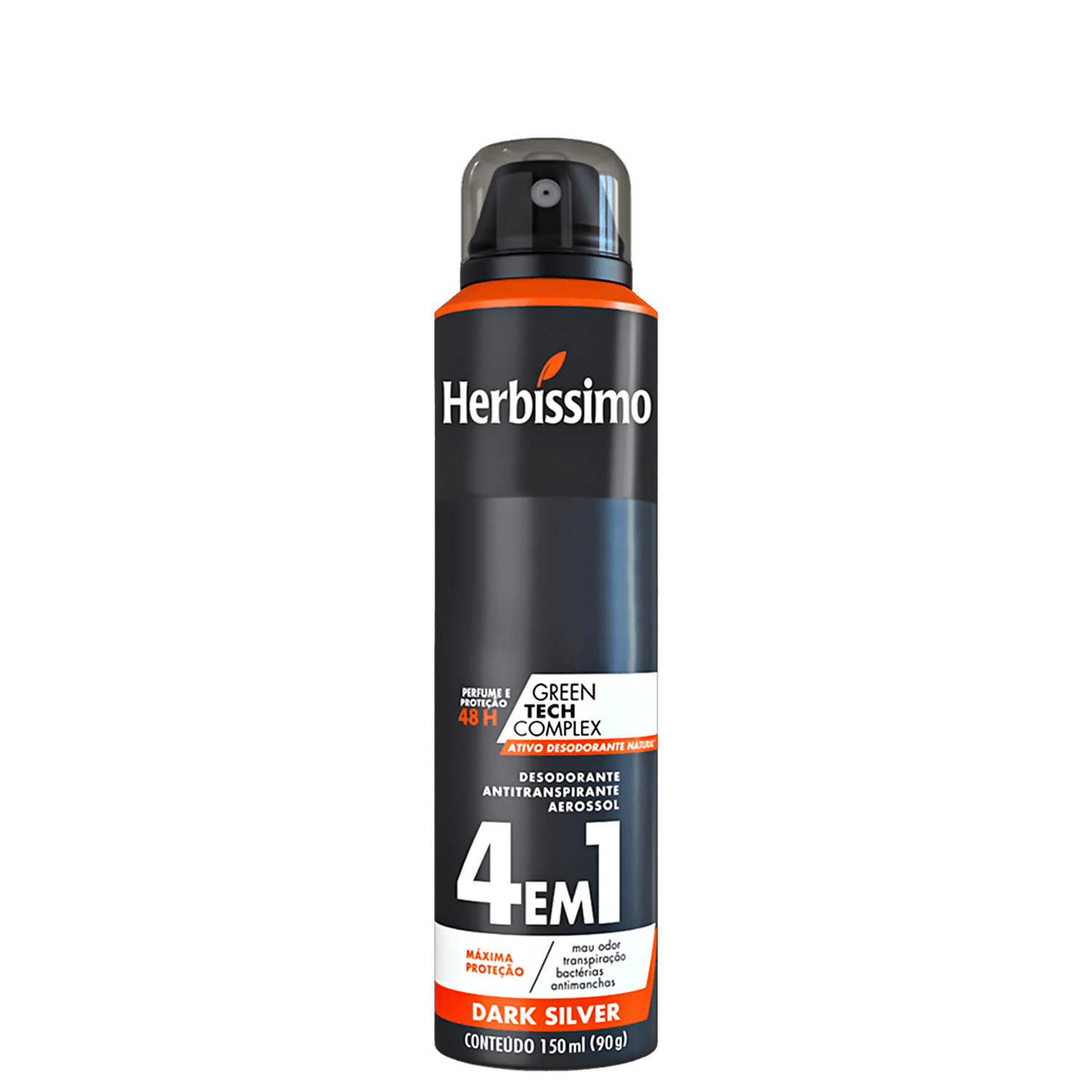 Herbíssimo Dark Silver - Desodorante Aerossol Masculino 150ml