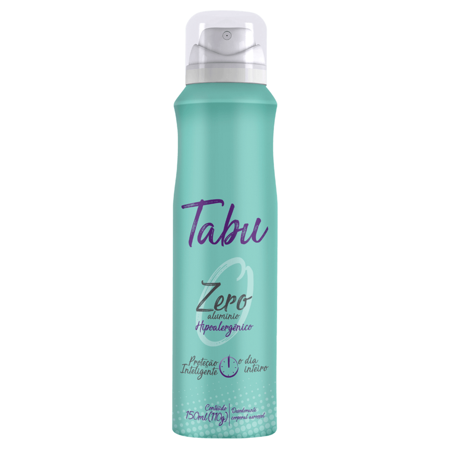 Tabu Zero Alumínio - Desodorante Antitranspirante Aerossol 150ml