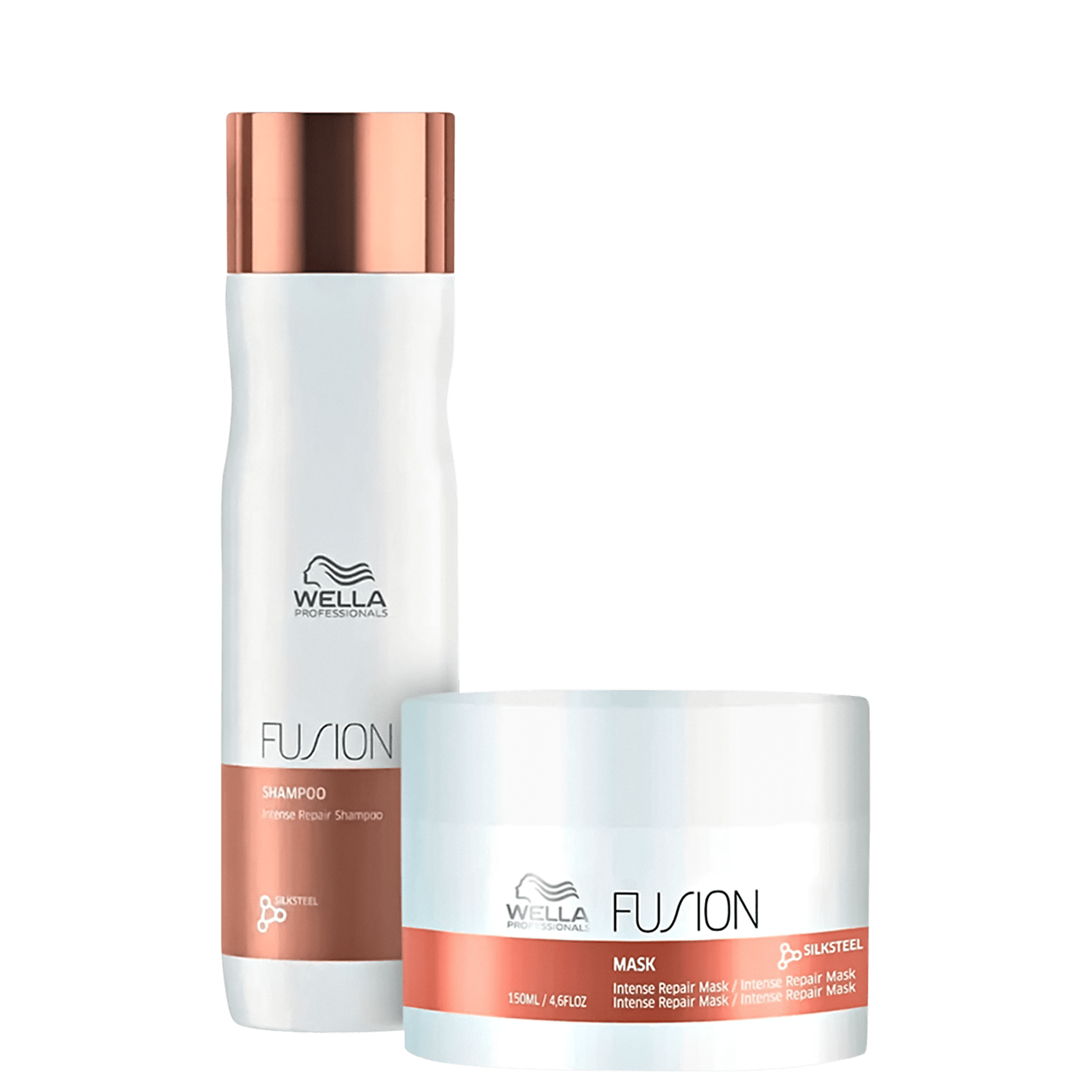 Kit Fusion Shampoo 250ml e Máscara 150ml - Wella