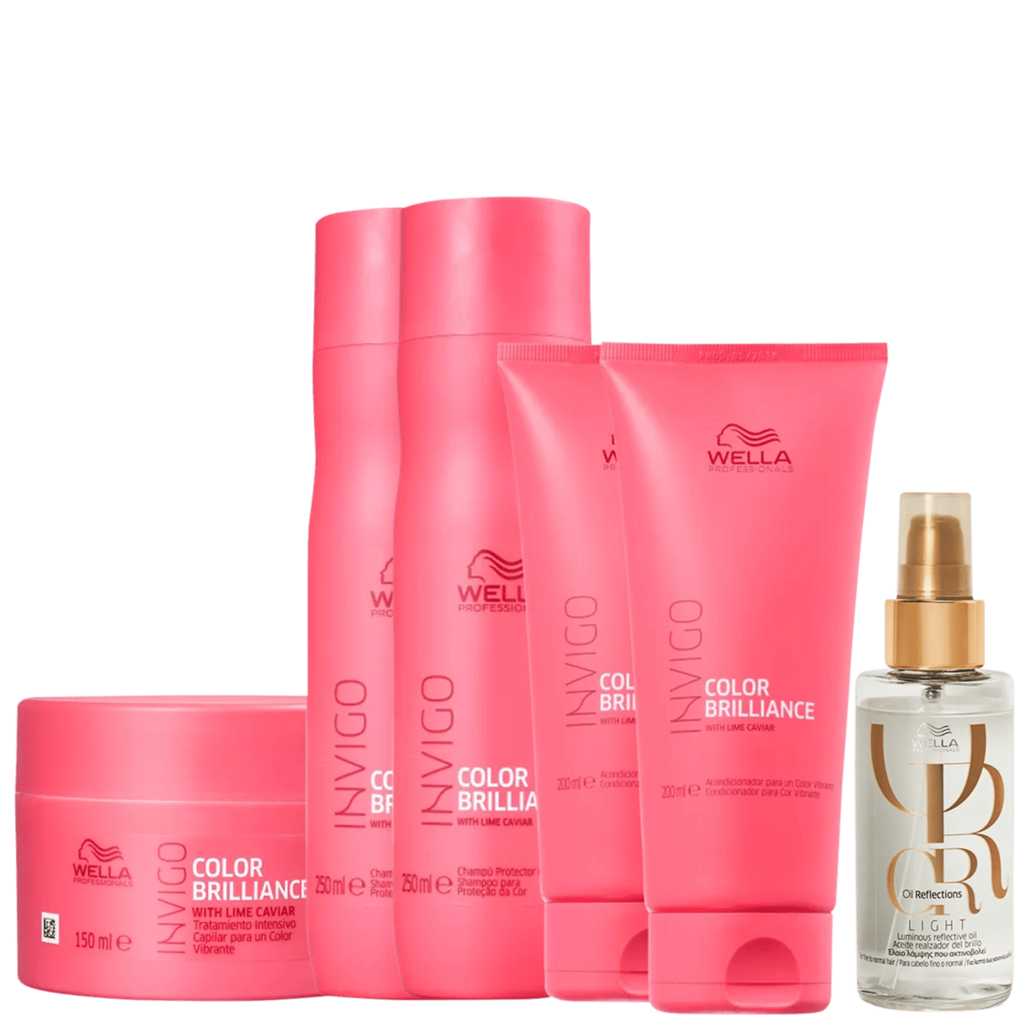 Kit Wella Professionals Brilliance Light Intense (6 Produtos)