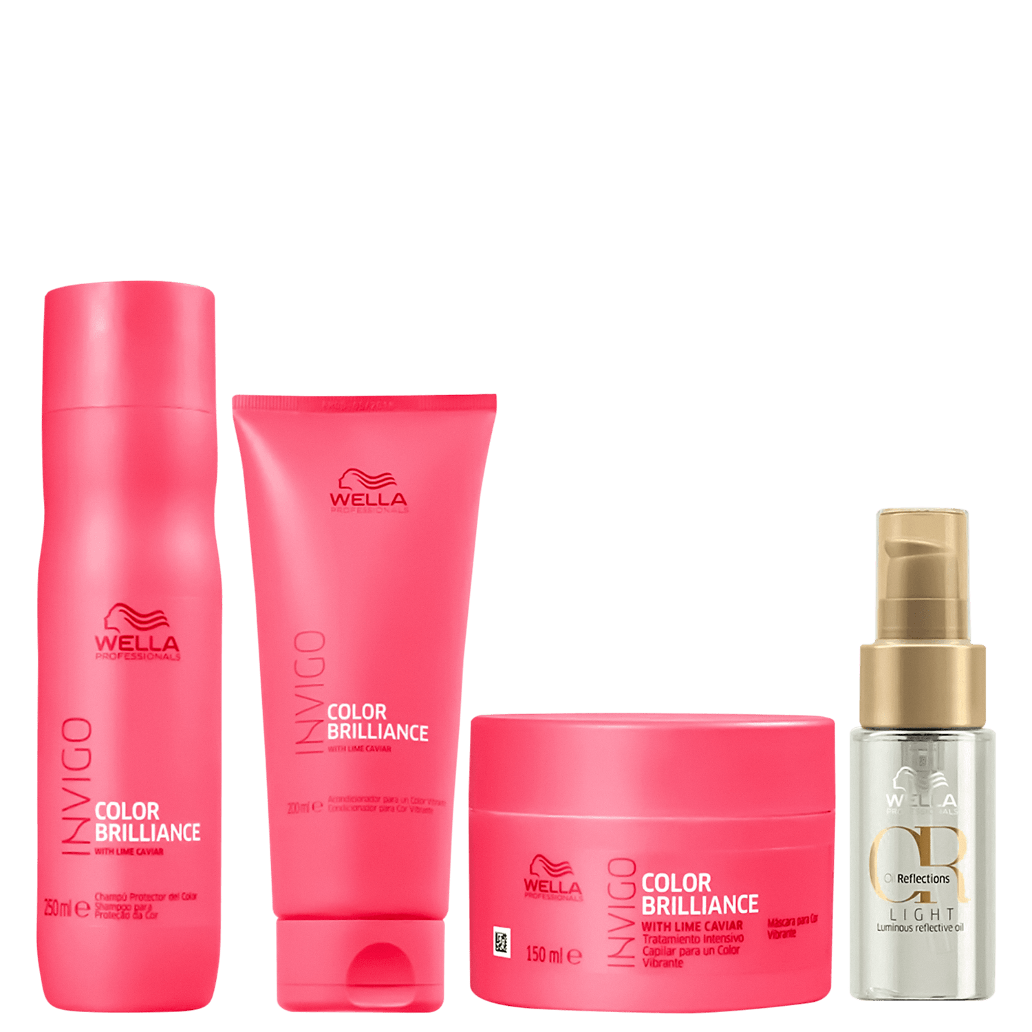 Kit Wella Professionals Color Brilliance Oil Reflections Light Luminous (4 Produtos)