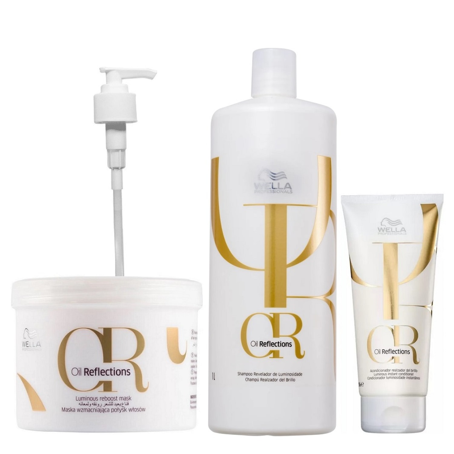Kit Wella Professionals Oil Reflections Luminous Trio Super (3 Produtos)