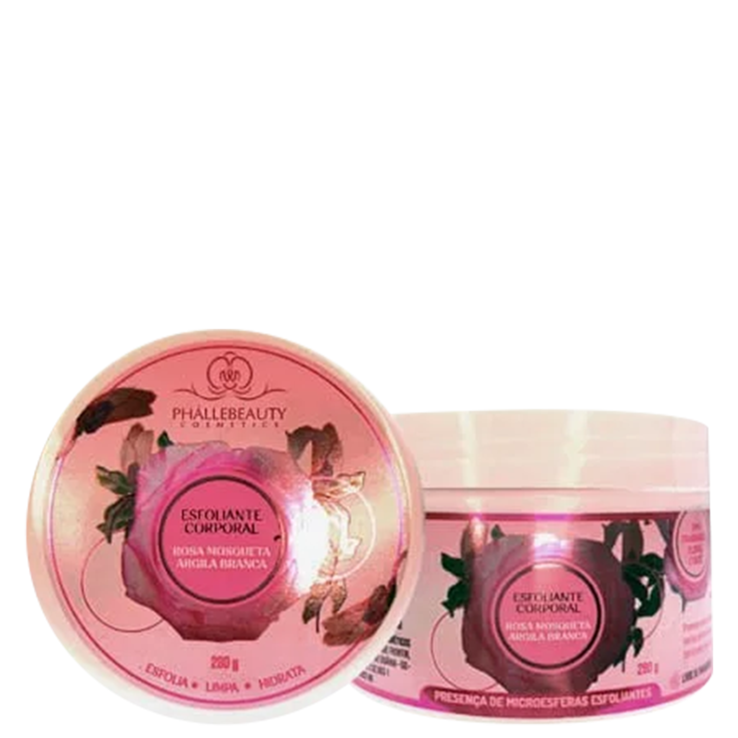 Phállebeauty Rosa Mosqueta e Argila Branca - Esfoliante Corporal 280g