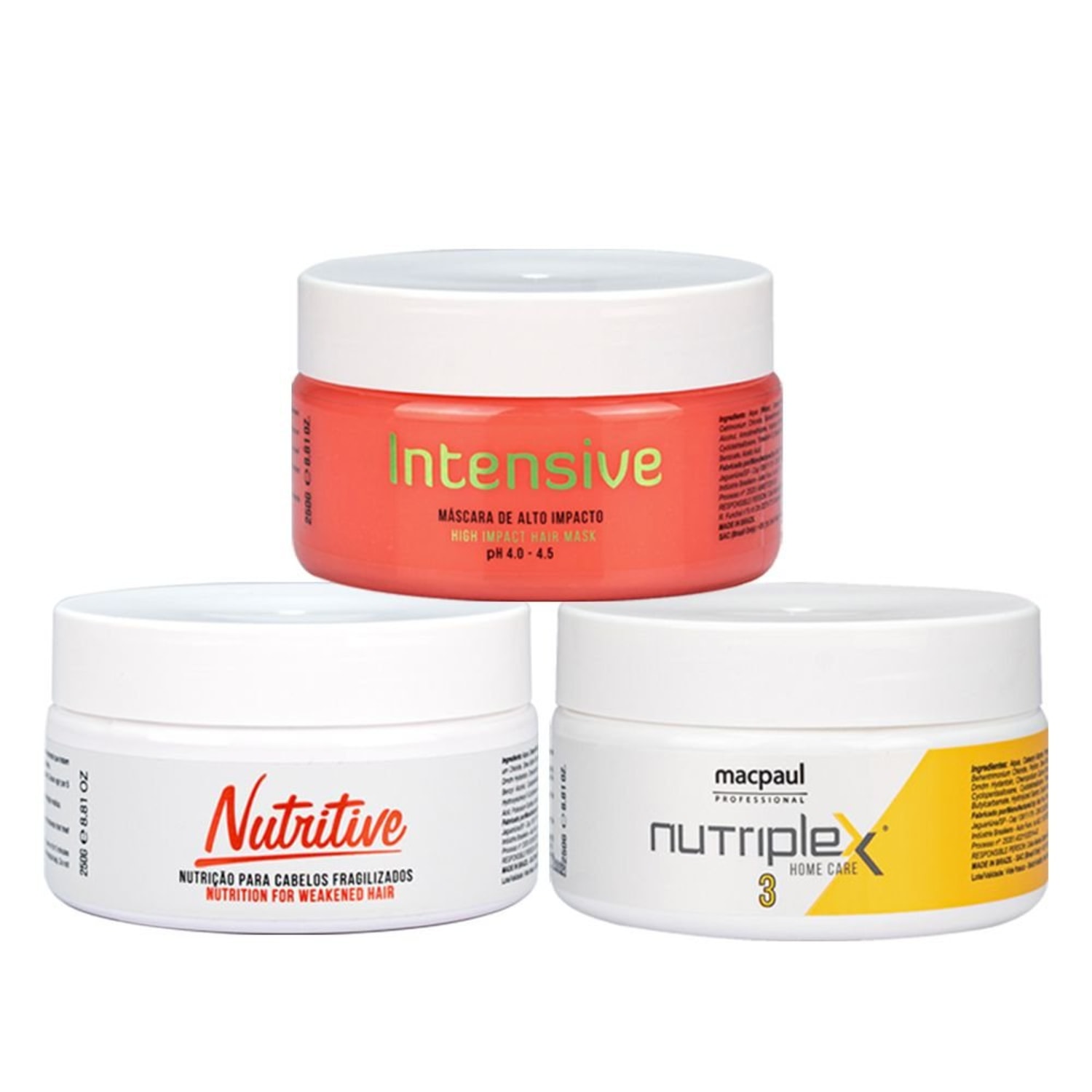 KIT CRONOGRAMA CAPILAR INTENSO CRONOGRAMA DOS SONHOS MACPAUL (3 Produtos)