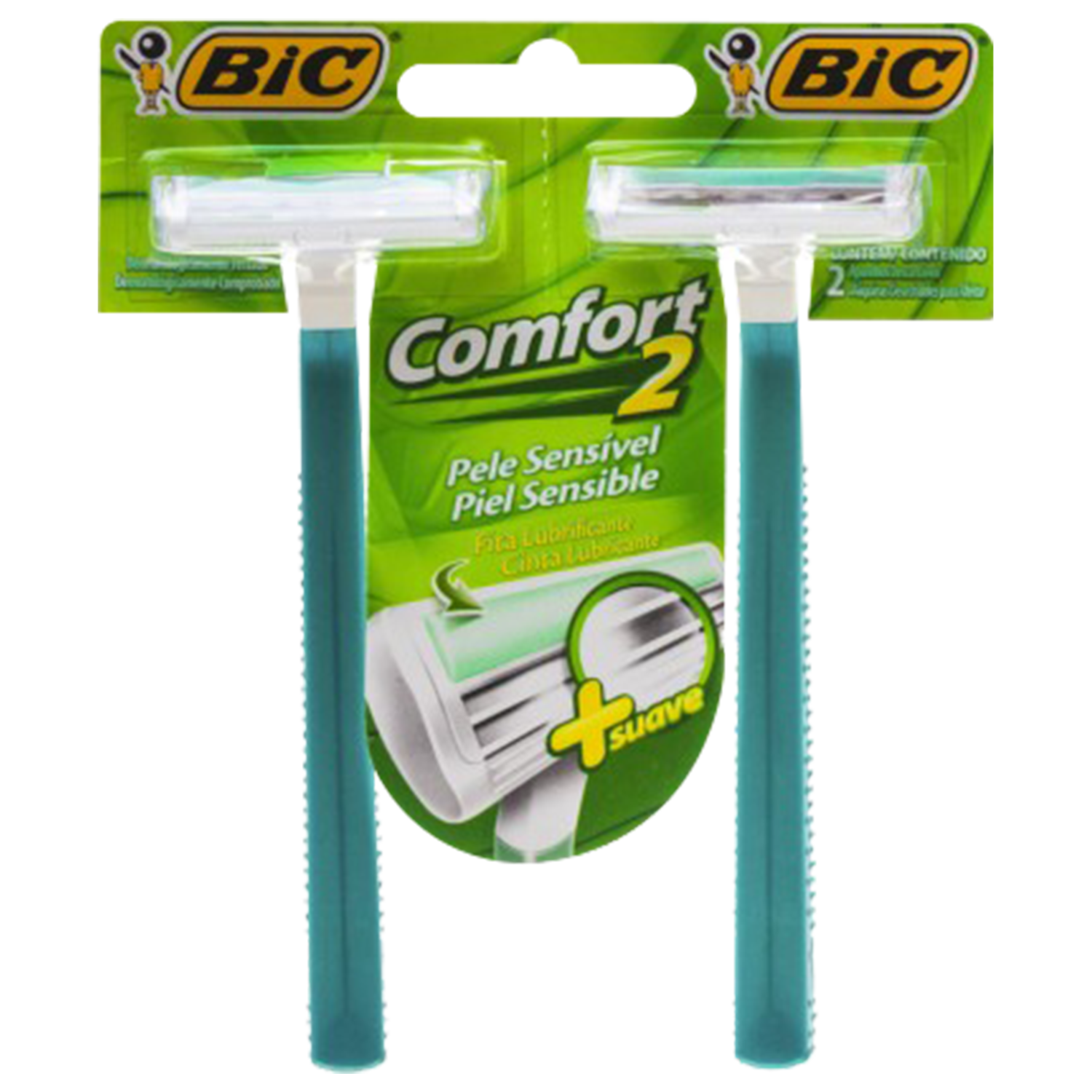 BIC Comfort 2 Twin Pele Sensível - Aparelho de Barbear (2 Unidade