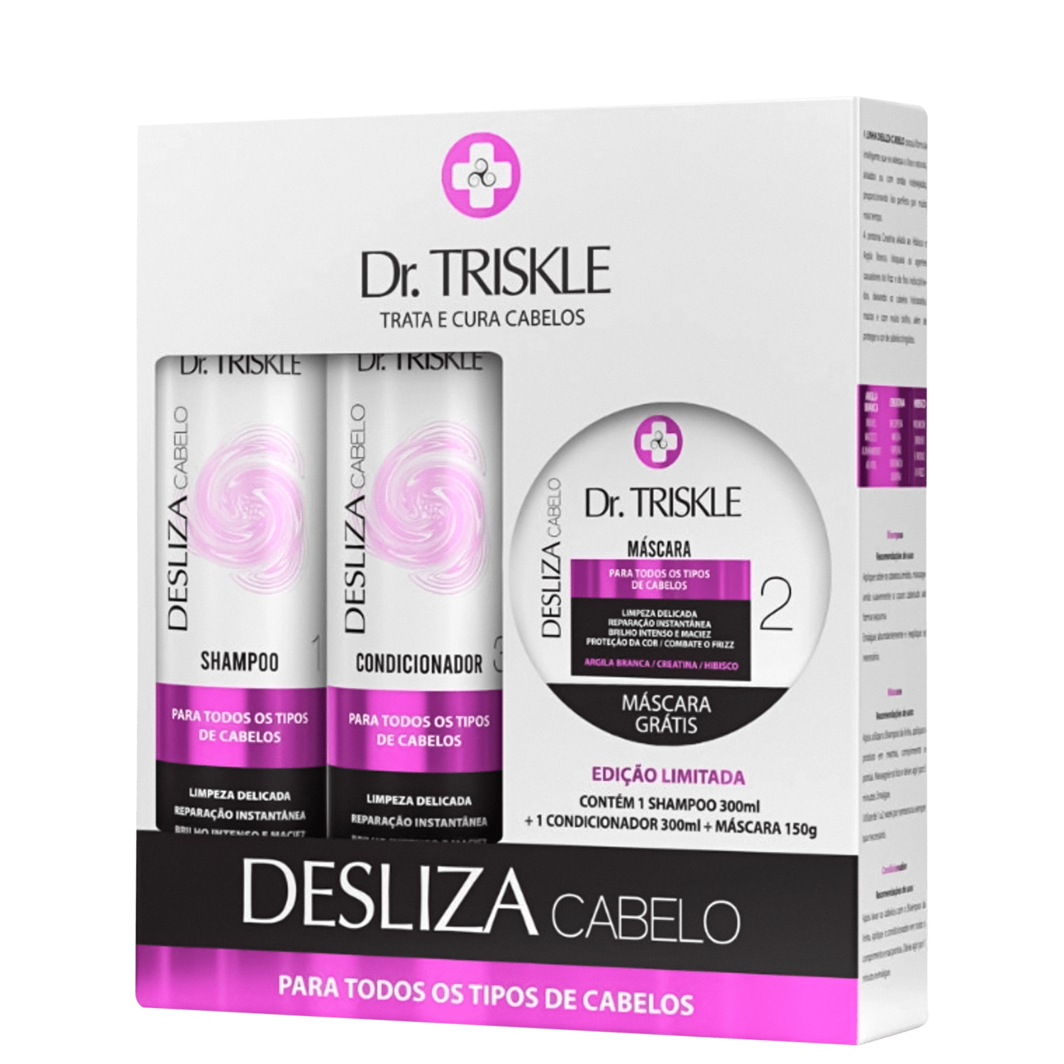 Kit Triskle Dr. Triskle Desliza Cabelo (3 Produtos)