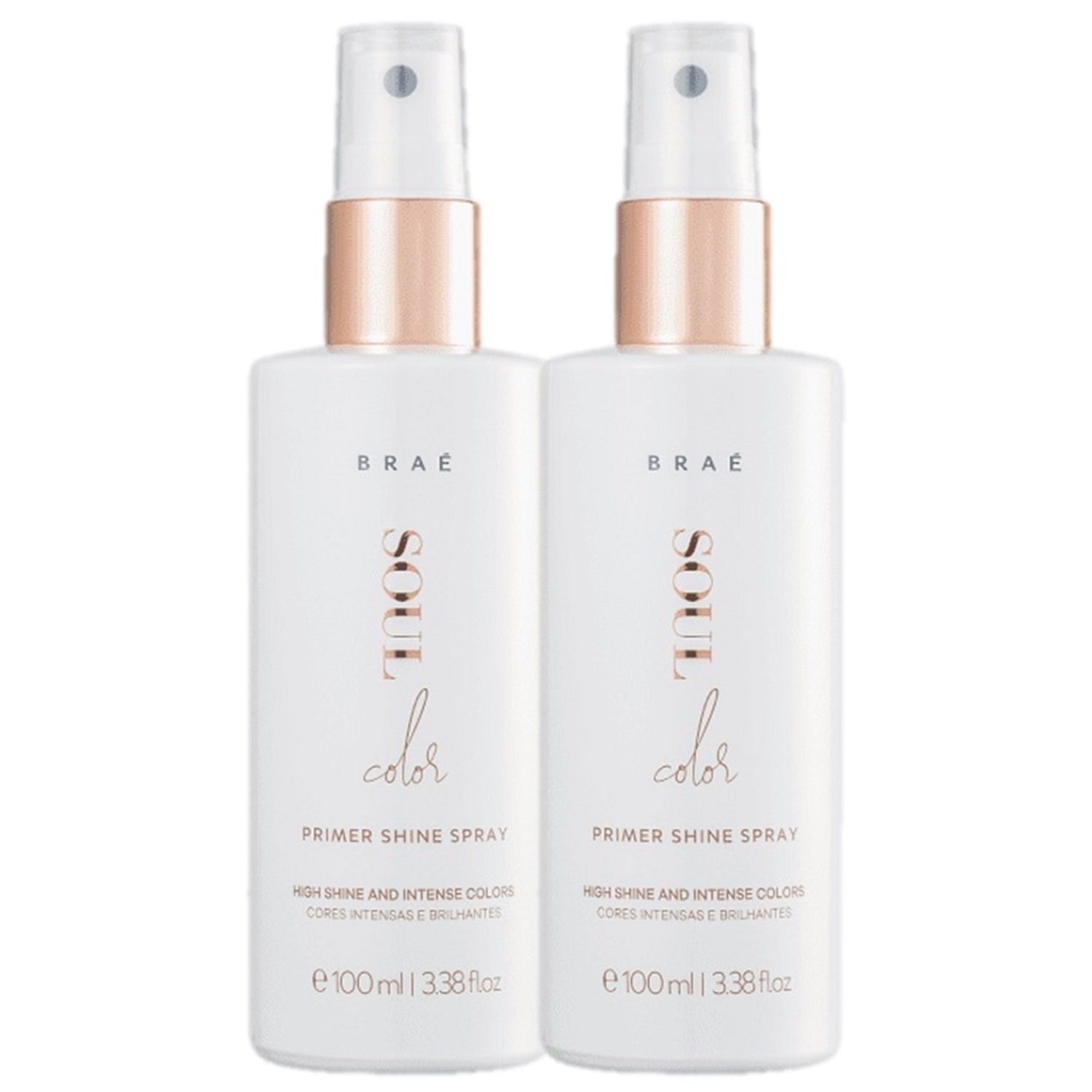 Kit BRAÉ Soul Color Prime Shine Spray Duo (2 Unidades)