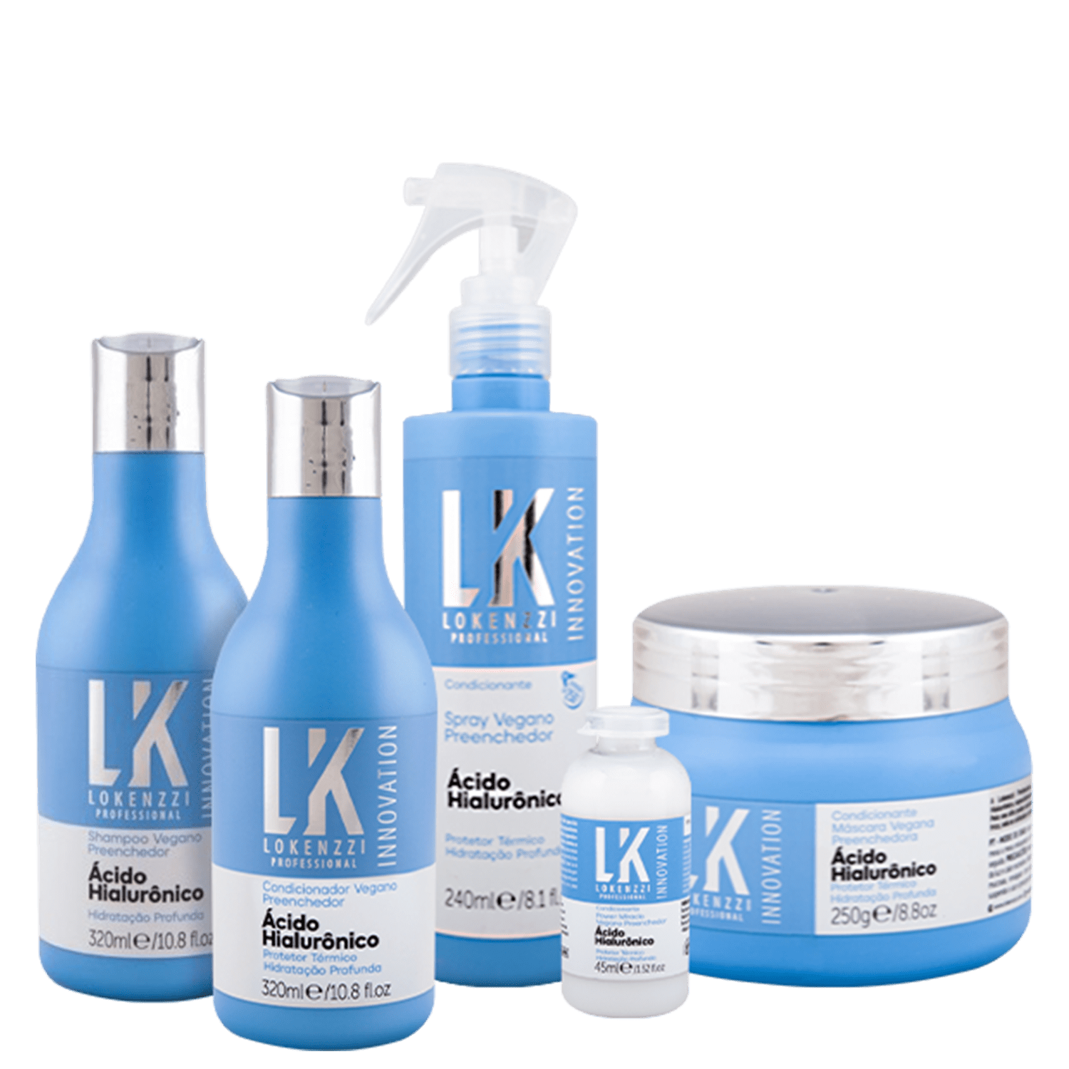 Kit Lokenzzi Ácido Hialurônico (5 Produtos)