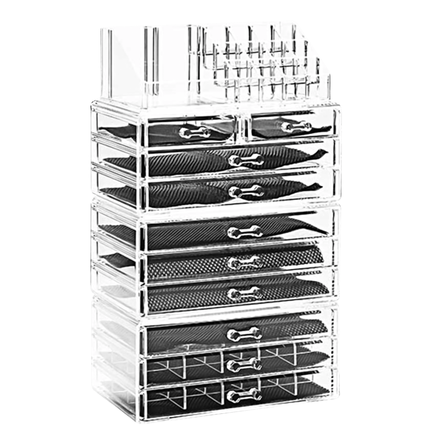 Acrílico Store 10 Gavetas e Porta Batom - Organizador de Maquiagem