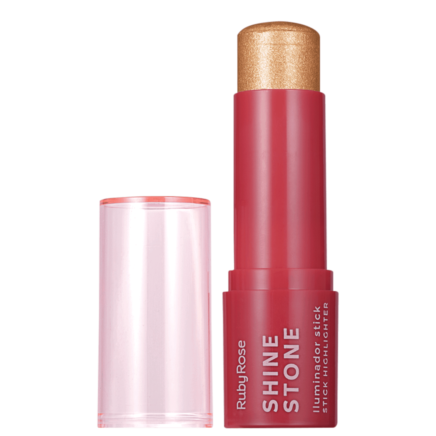 Iluminador Stick Shine Stone- Ruby Rose - Linha Rosa - Lançamento - FIRE AGATE