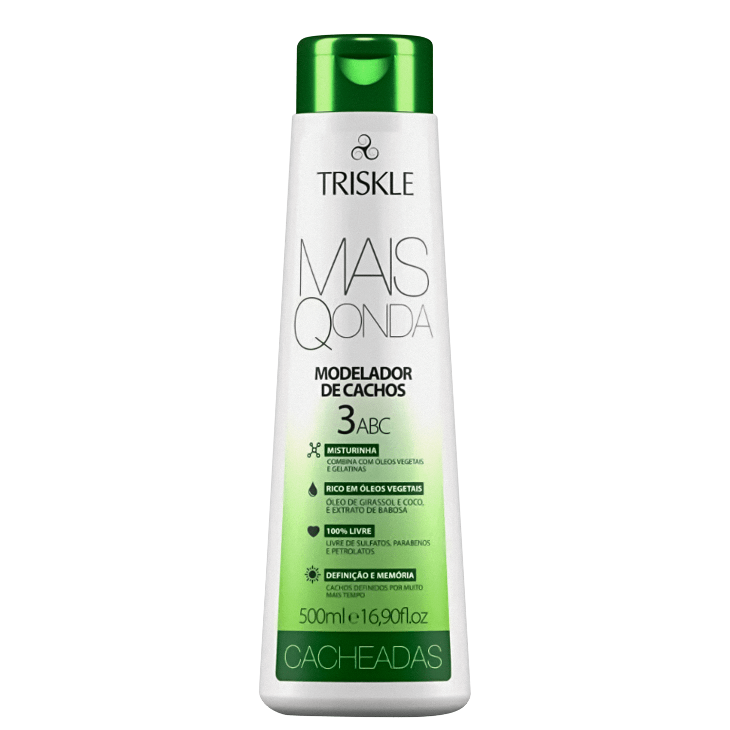 Triskle Mais Q Onda Cacheadas - Creme Modelador 500ml
