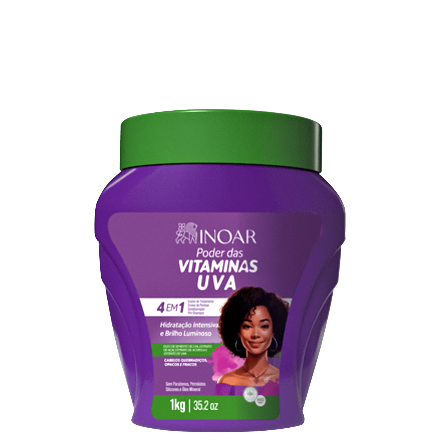 Inoar Poder das Vitaminas Uva - Creme Capilar Multifuncional 1kg