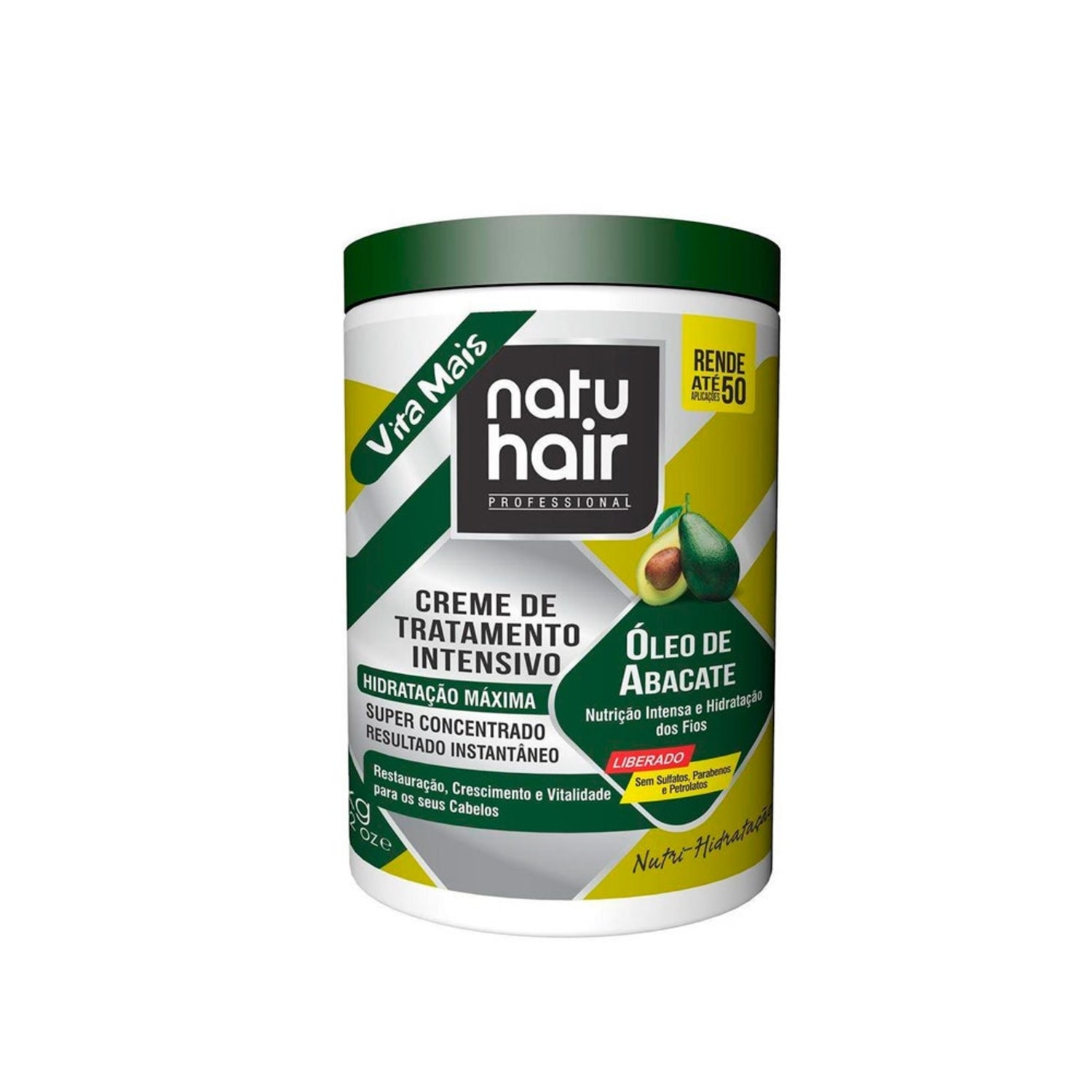 NatuHair Intensivo Óleo Abacate - Creme de Tratamento 1Kg