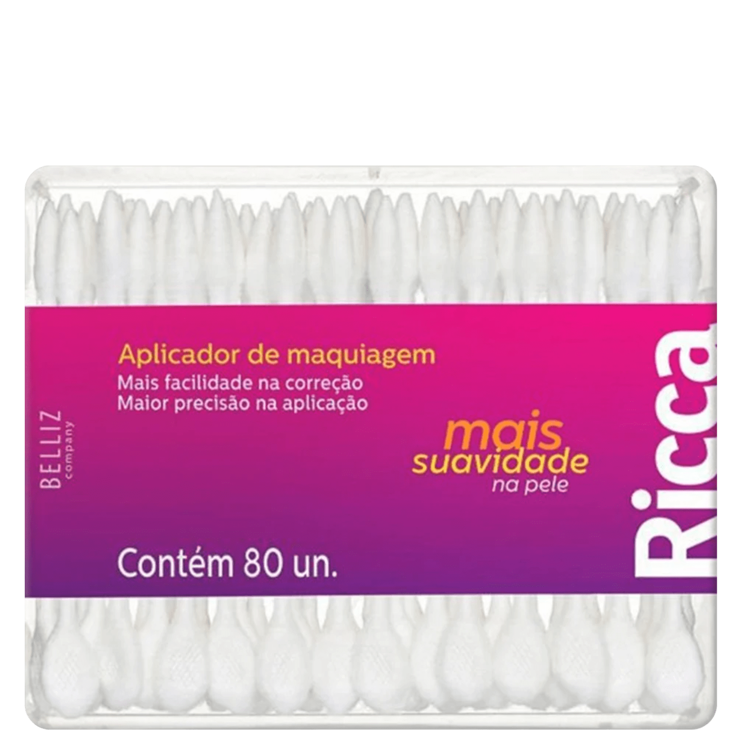 Ricca - Aplicador de Maquiagem (80 Unidades)