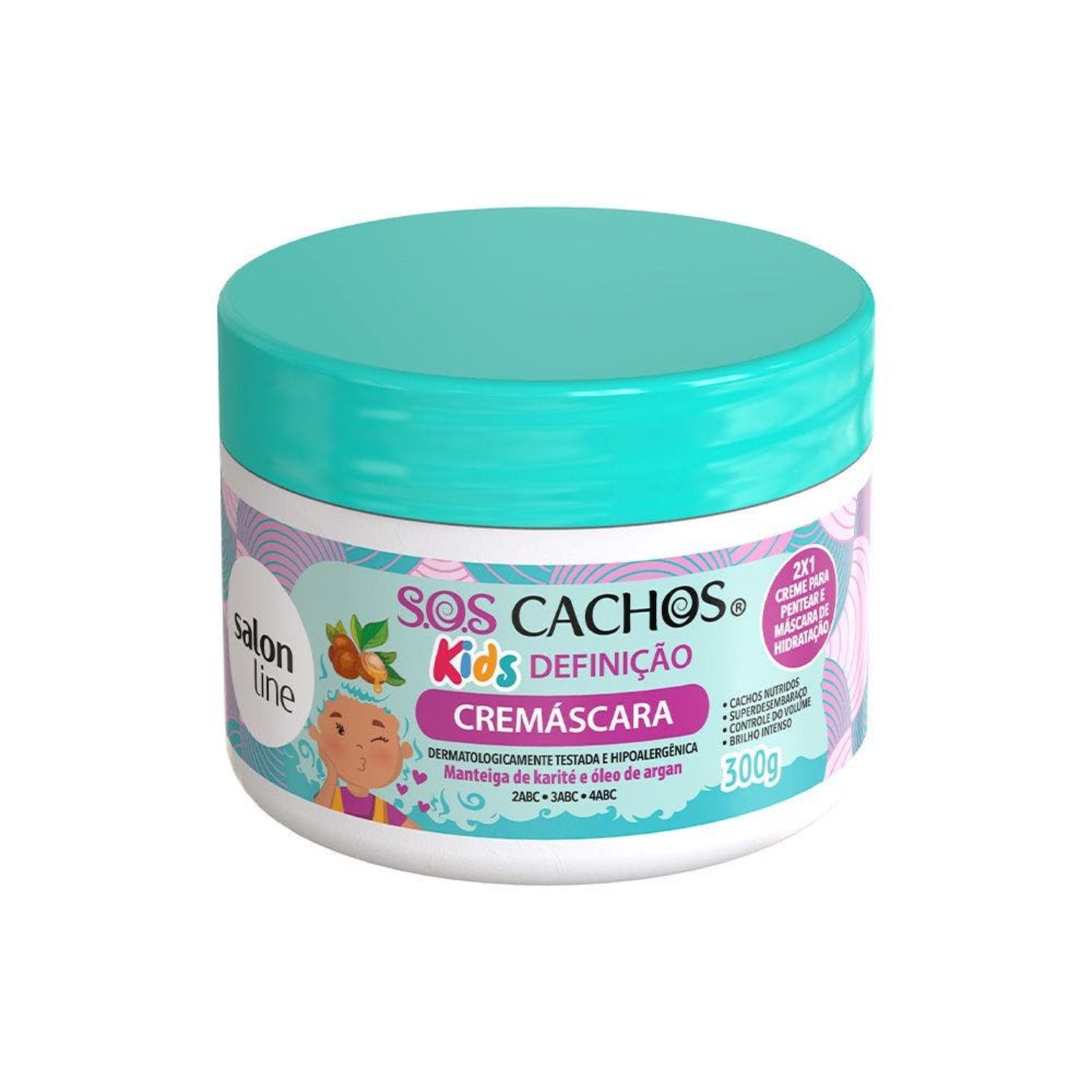 Salon Line S.O.S Cachos Kids Definição  - Máscara de Hidratação 300g