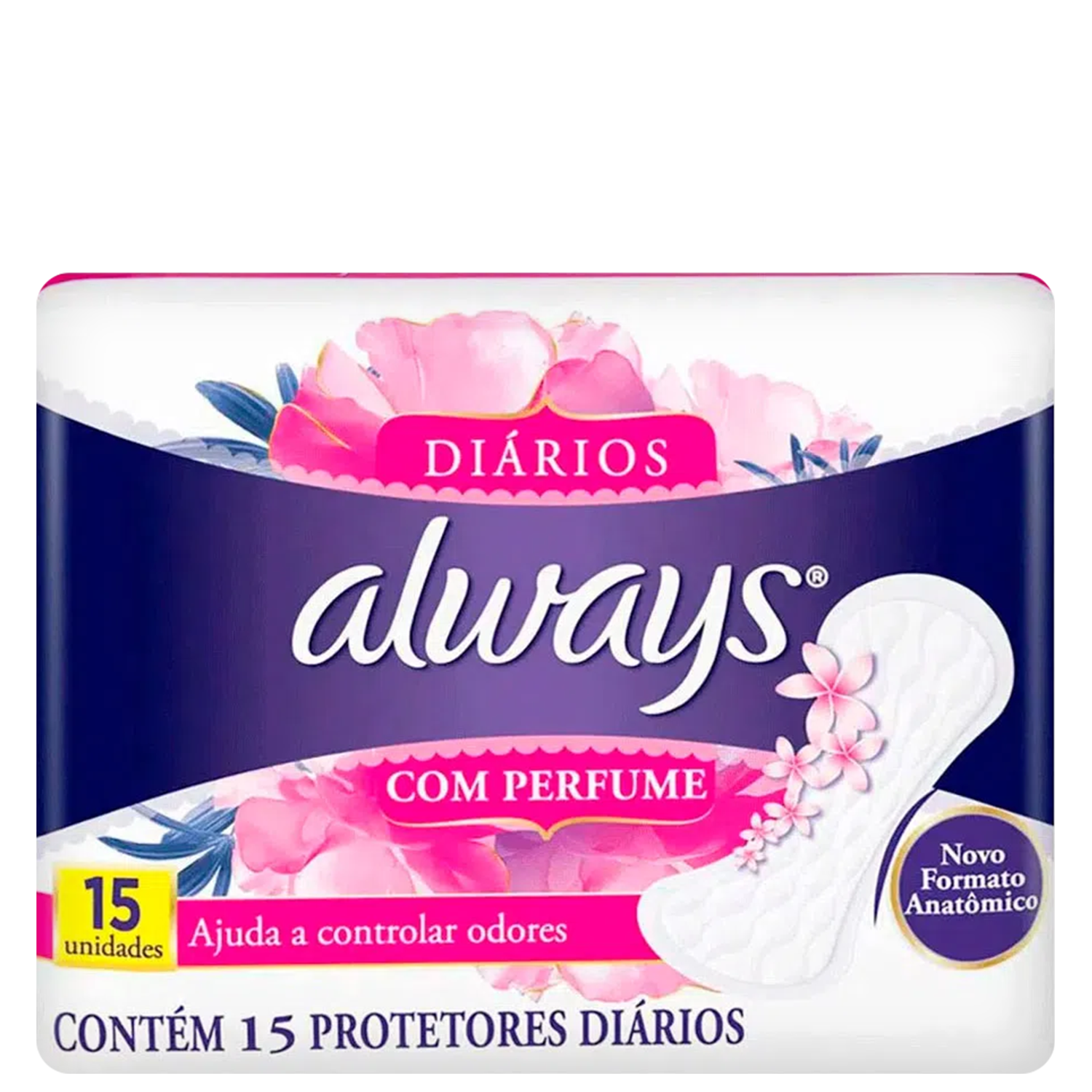 Always Regular com Perfume - Protetor Diário sem Abas (15 Unidades)
