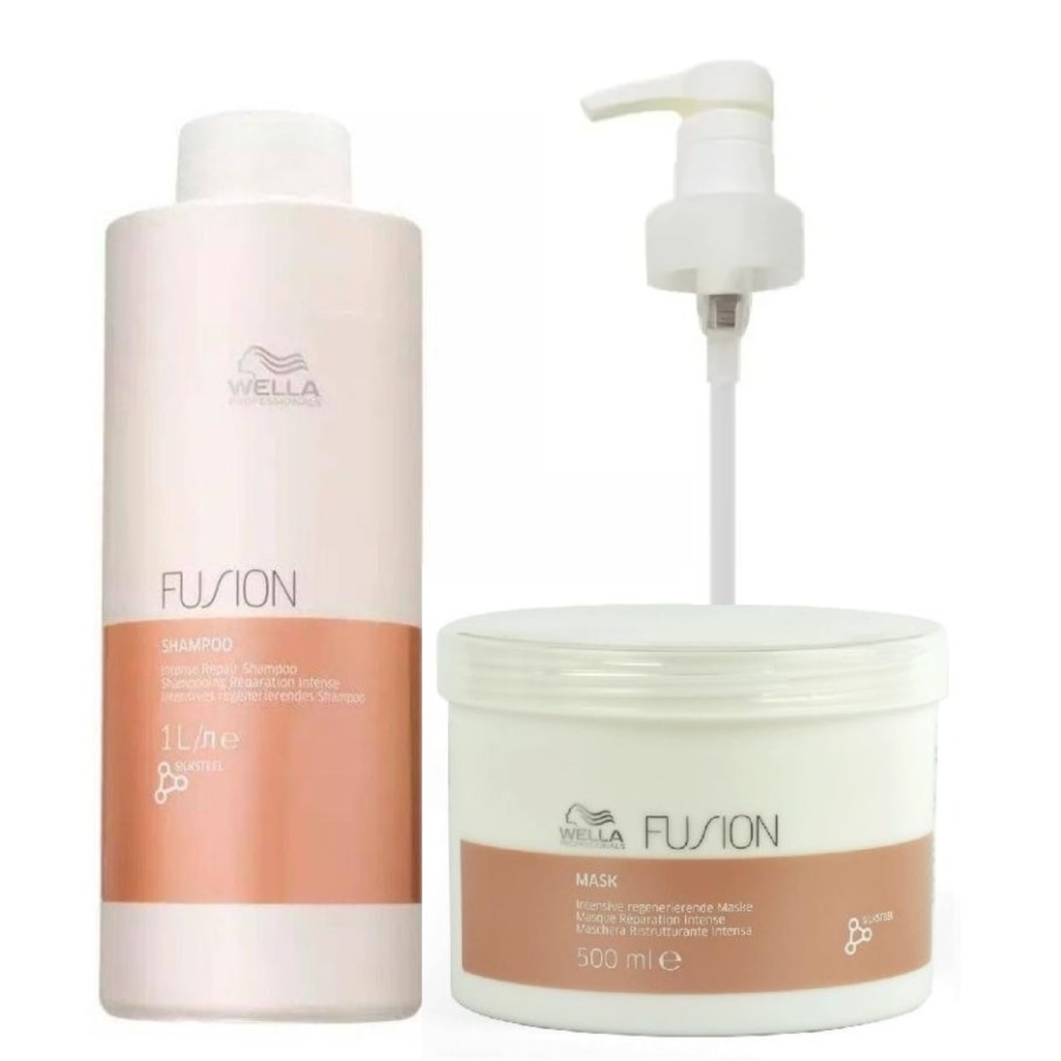 Kit Wella Professionals Fusion Duo Repair + Válvula Pump (2 Produtos)