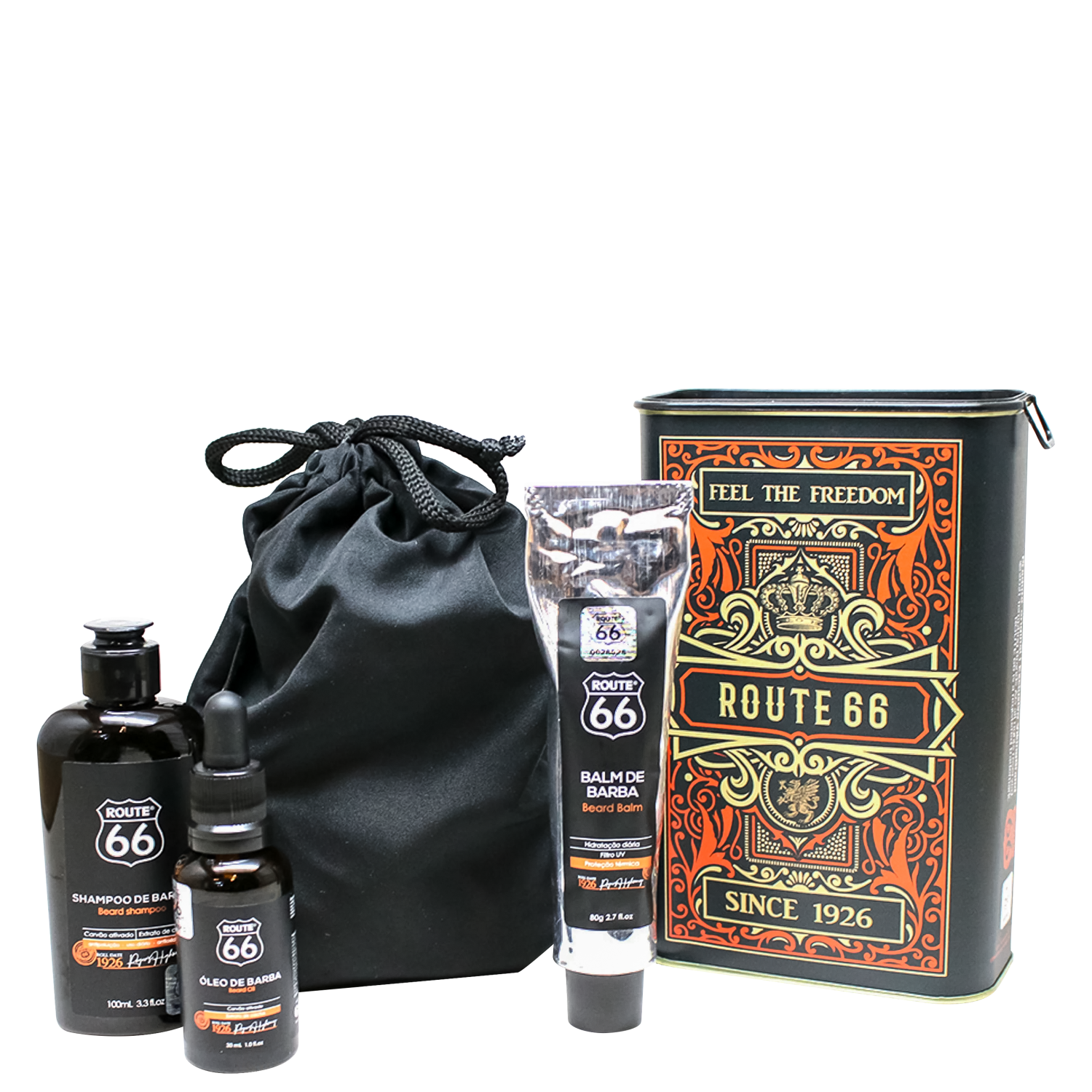 Kit Viking Route 66 Barba na Lata (3 Produtos)