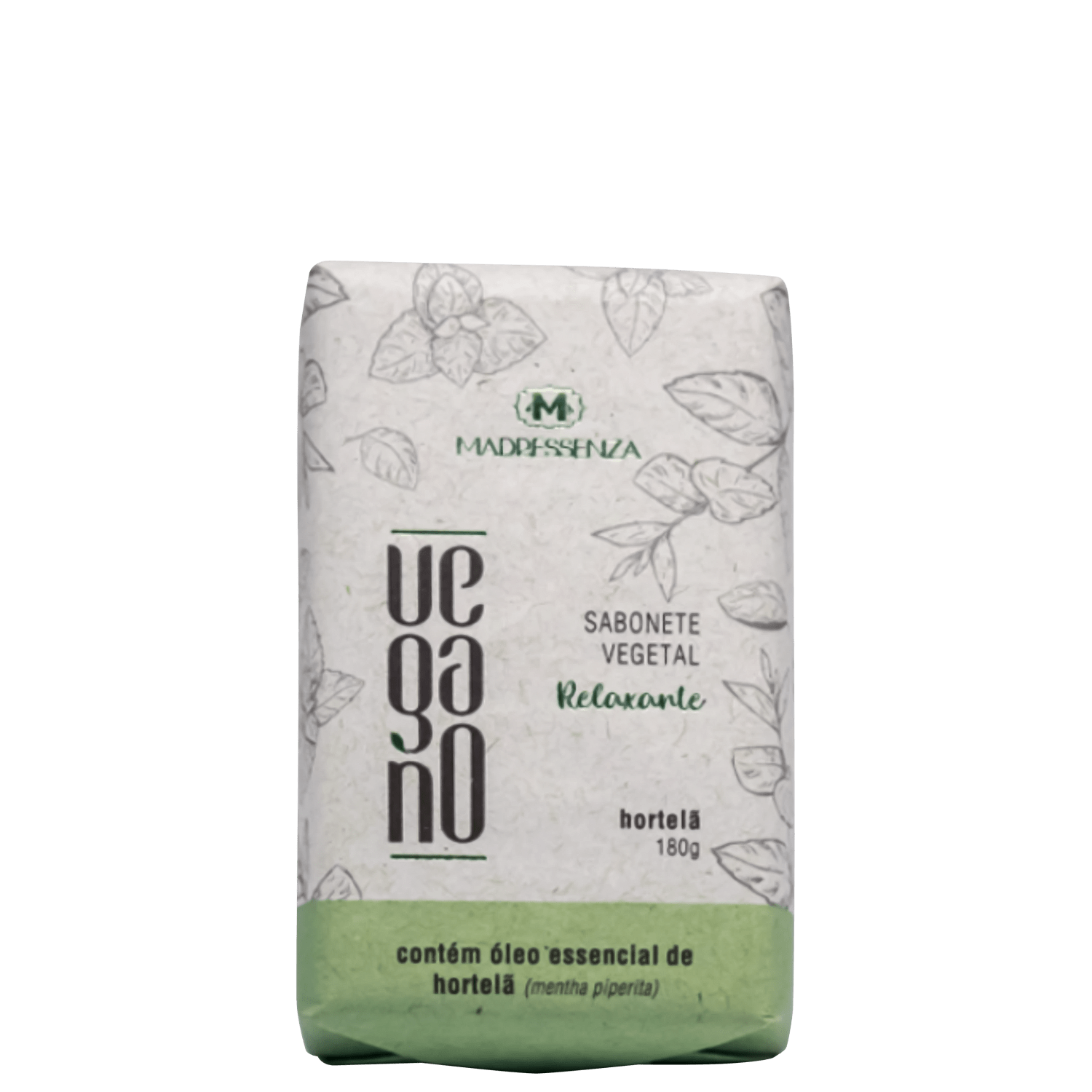 Madressenza Vegano Relaxante Hortelã - Sabonete em Barra 180g