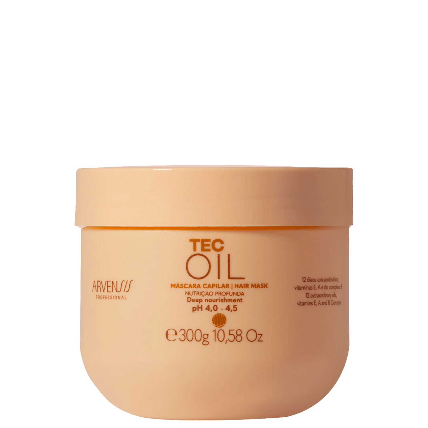 Arvensis Tec Oil Hidratação E Brilho - Máscara Capilar 300g