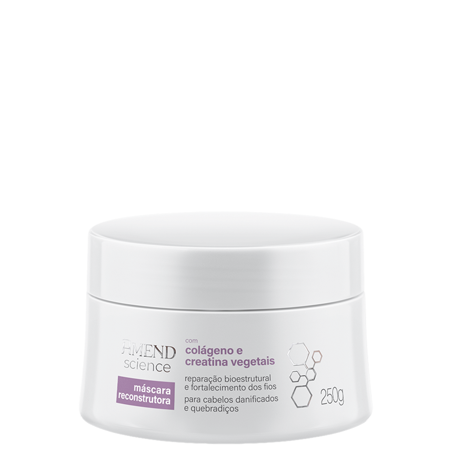 Amend Science Colágeno e Creatina Vegetais - Máscara Capilar Reconstrutora 250g