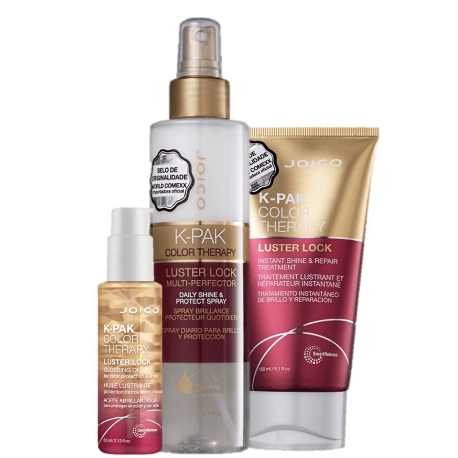 Kit Joico K-PAK Color Therapy Tratamento e Finalização Profunda (3 Produtos)
