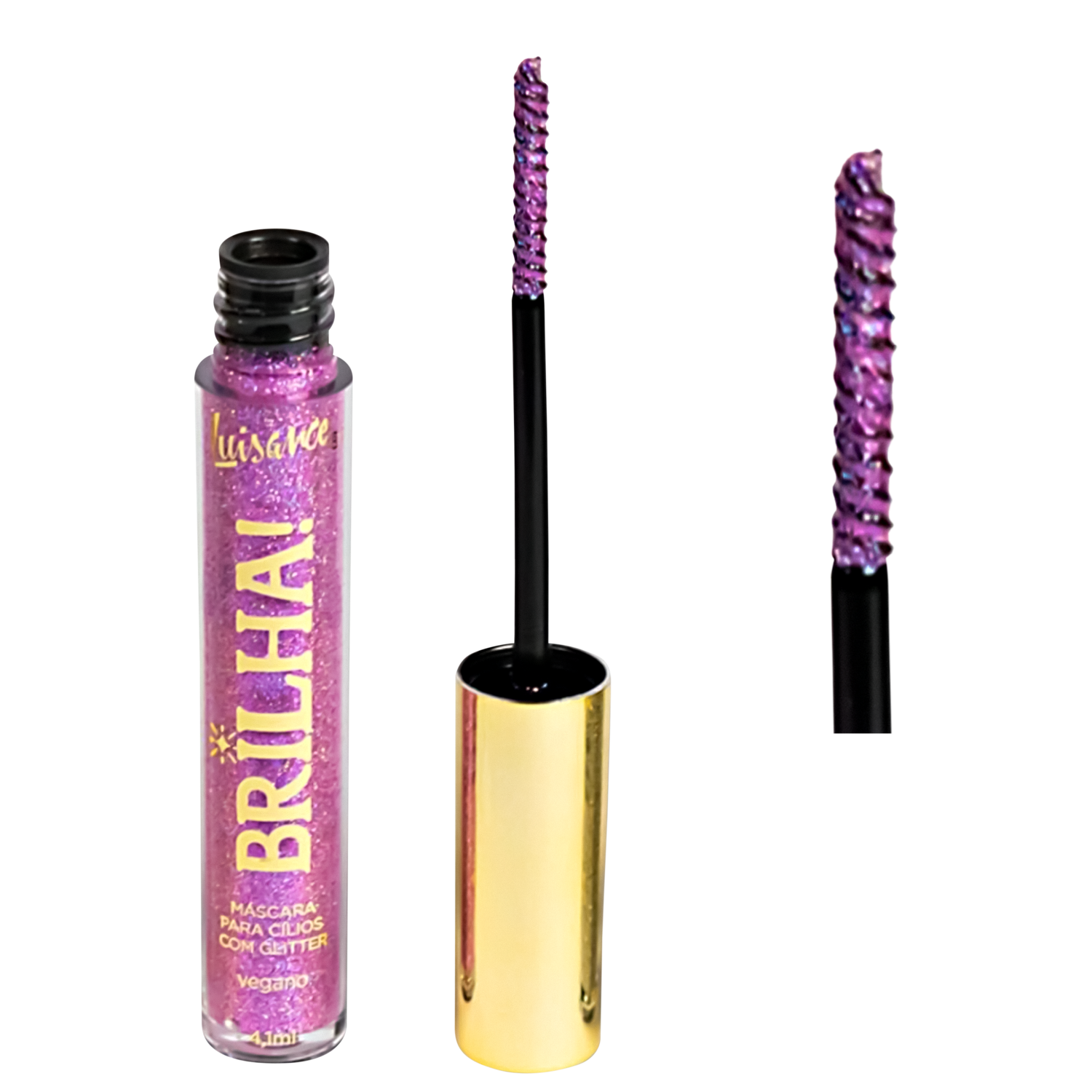 Máscara Para Cílios Com Glitter Luisance Brilha! Toque Final L1119