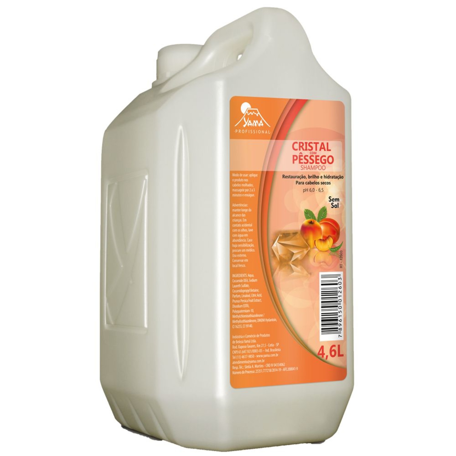 Shampoo Cristal Pessego 4600ml