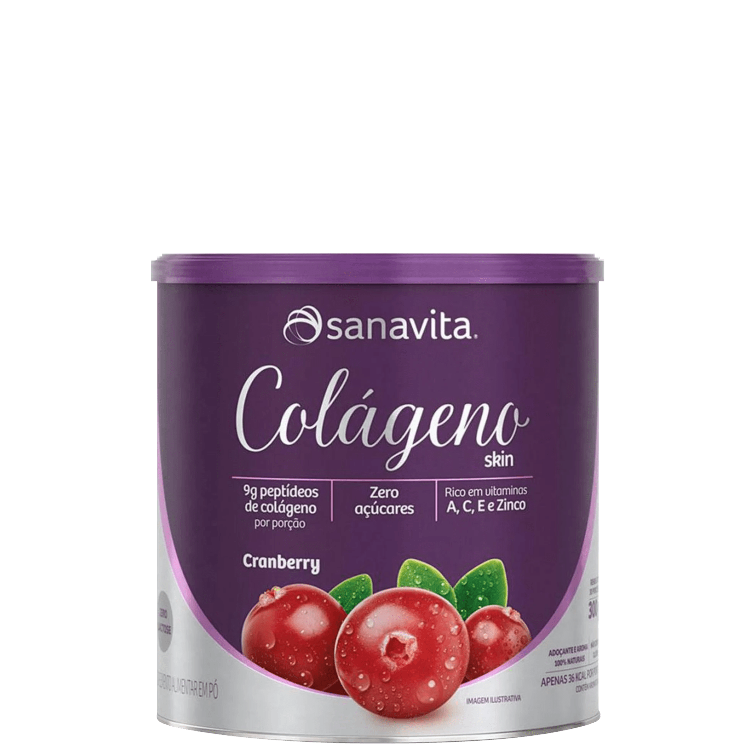 Sanavita Skin Cranberry - Colágeno em Pó 300g
