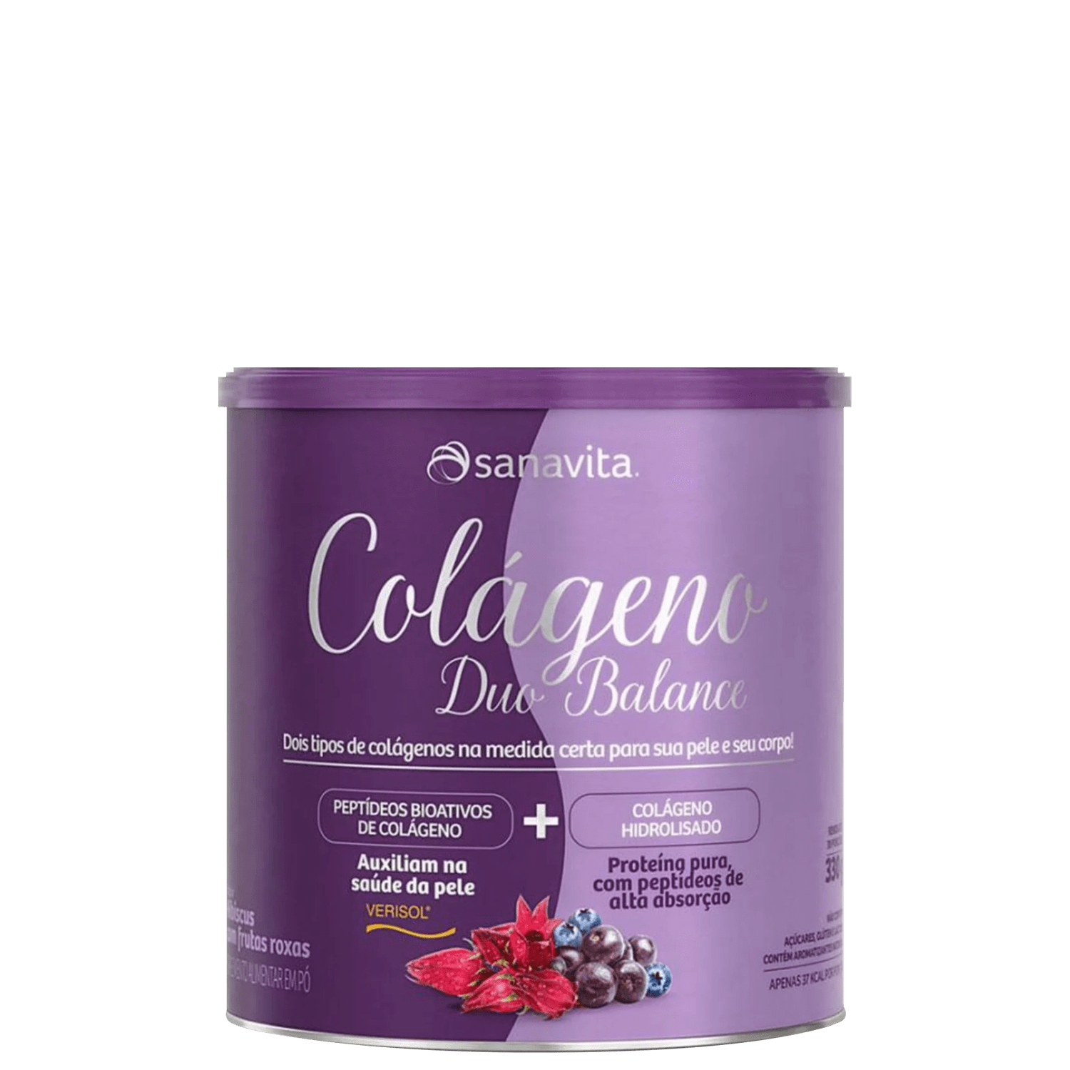 Sanavita Duo Balance Frutas Roxas - Colágeno em Pó 285g