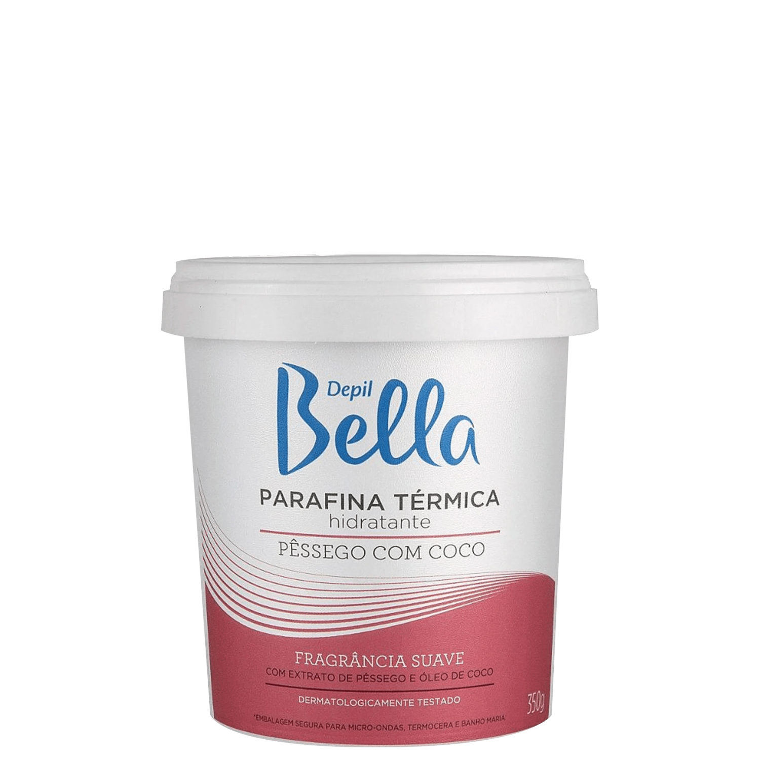 Depil Bella Pêssego com Coco - Parafina Térmica Hidratante 350g