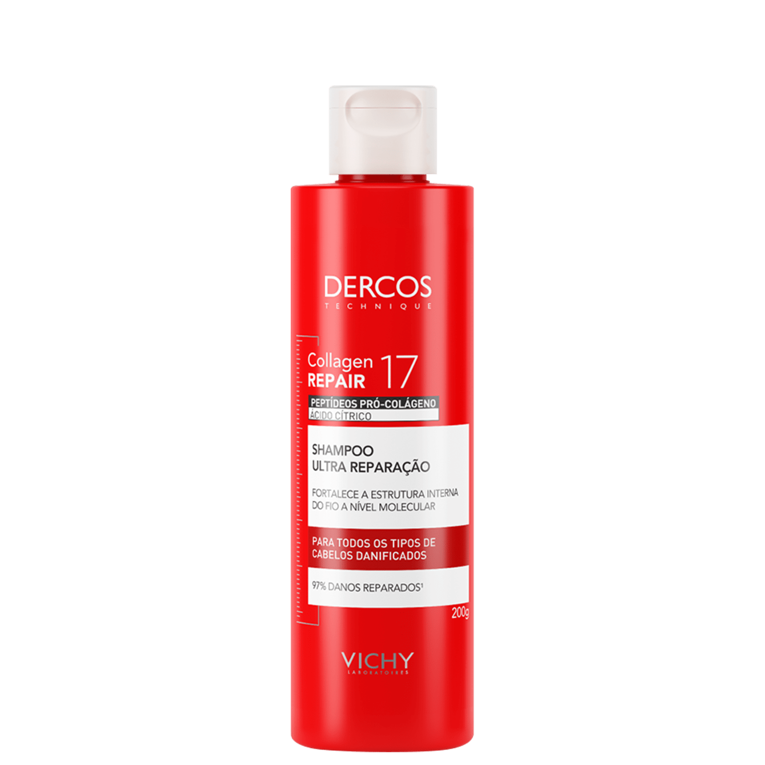 Vichy Dercos Collagen Repair 17 - Shampoo Reparador 200g