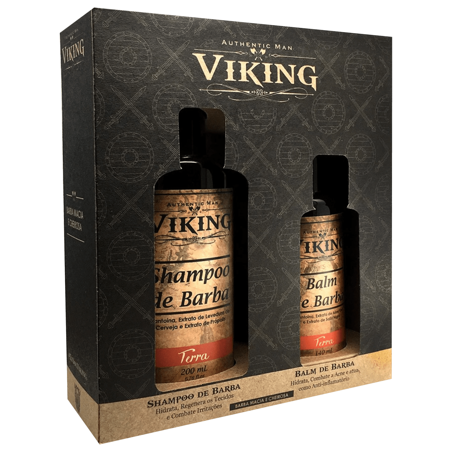 Kit Viking Terra Limpeza da Barba (2 Produtos)