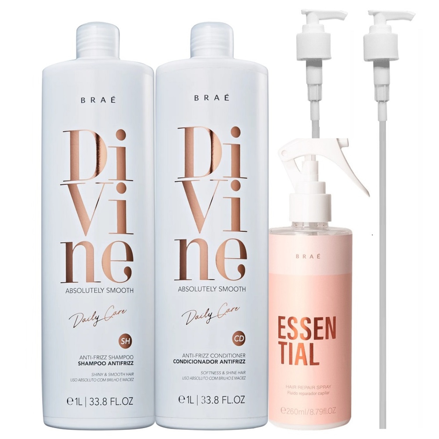 Kit Braé Divine Salon + Essential (5 Produtos)