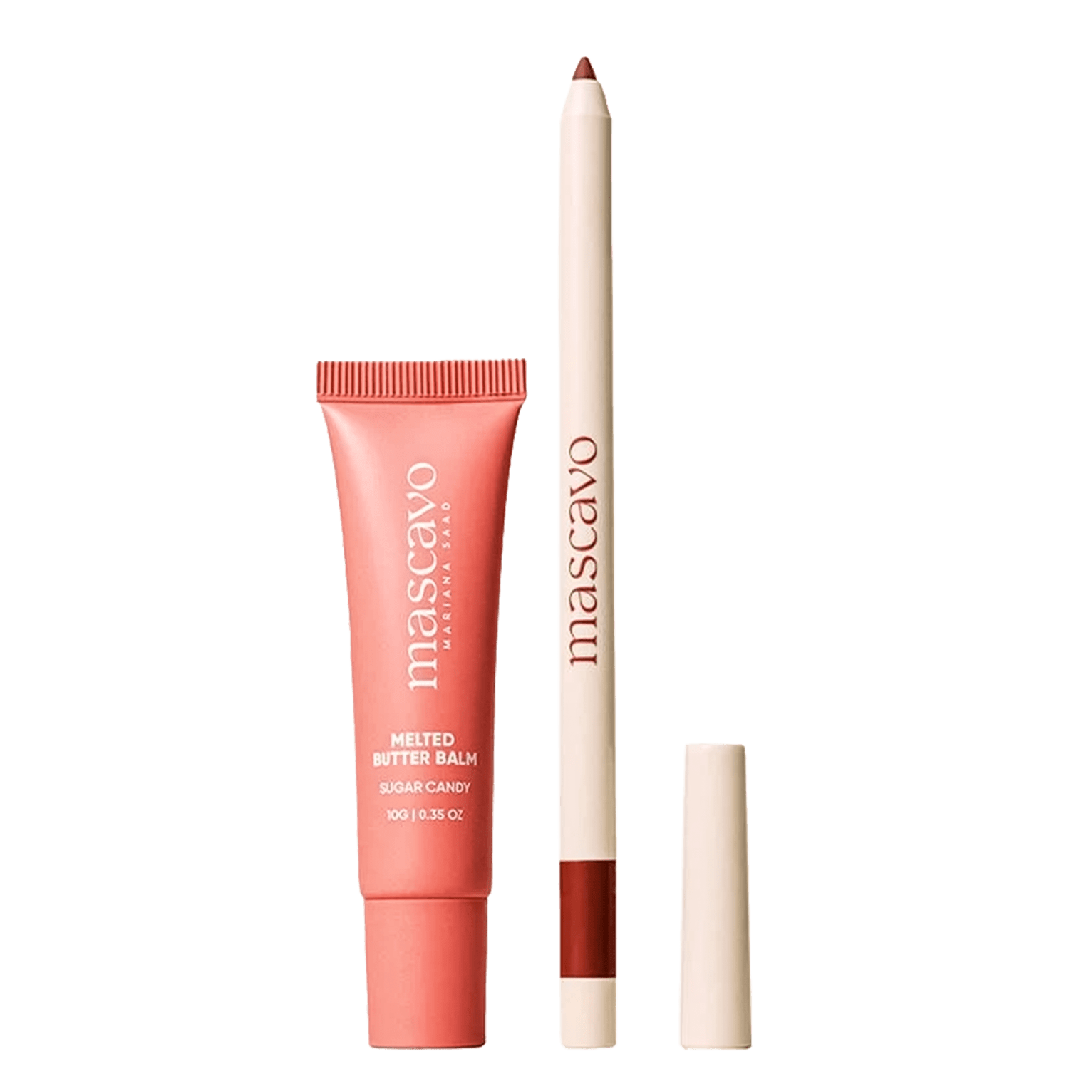 Kit Mascavo Lip Balm Sugar Candy 10G+Lapiseira Labial Cocoa 0,3G