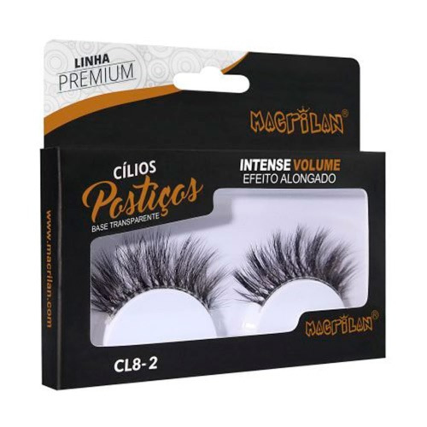 Macrilan Linha Premium Intense Volume - Cílios Postiços
