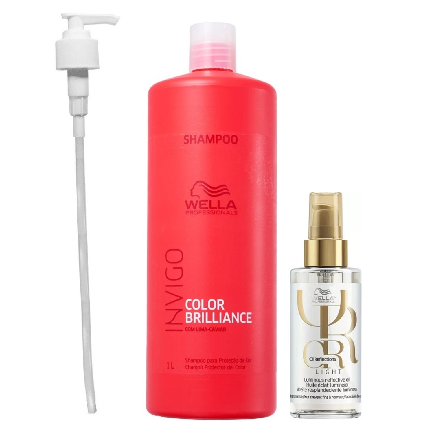 Kit Wella Professionals Invigo Color Brilliance Oil Reflections Light (3 Produtos)