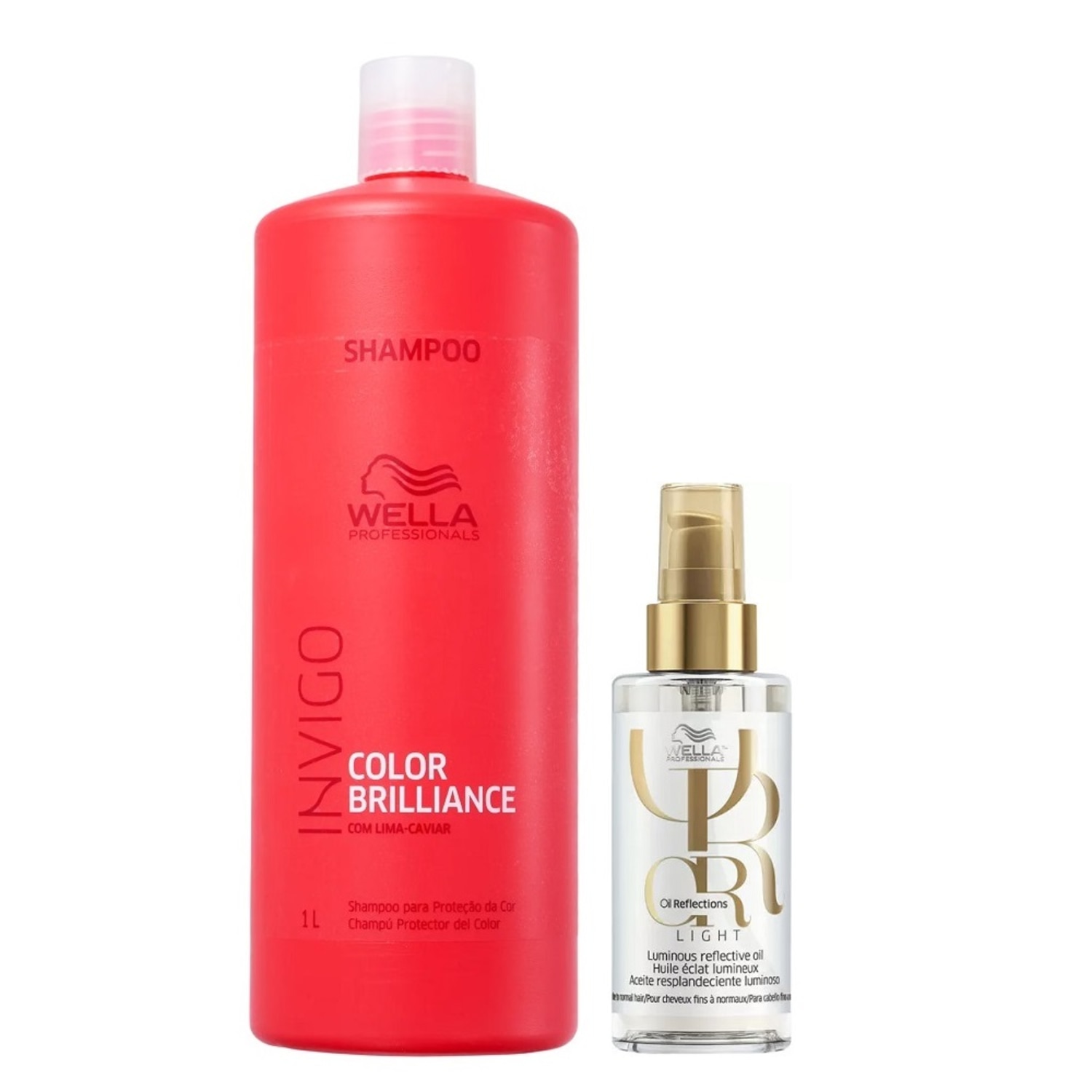 Kit Wella Professionals Invigo Color Brilliance Oil Reflections Light (2 Produtos)