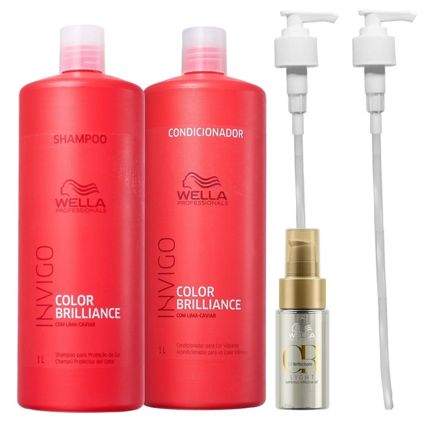 Kit Wella Professionals Oil Reflections Light Invigo Color Brilliance (5 Produtos)