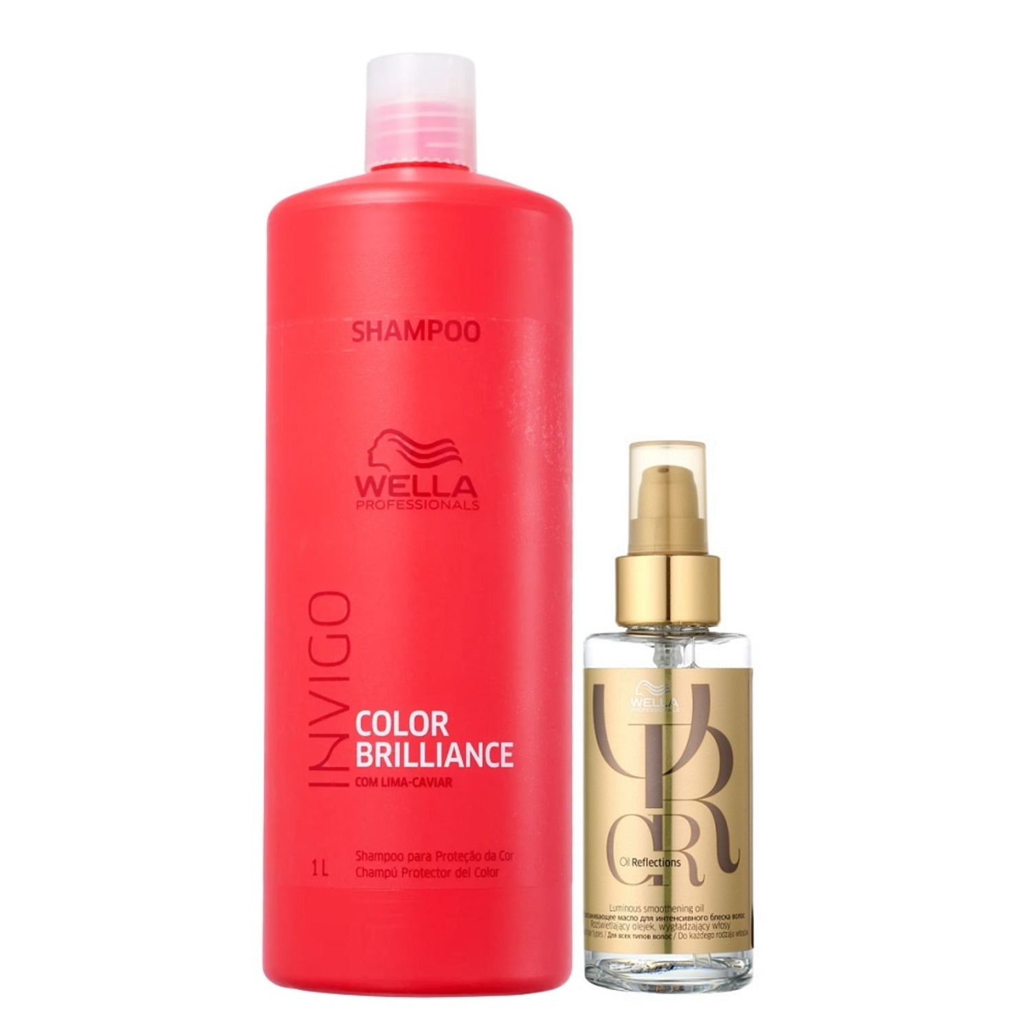 Kit Wella Professionals Invigo Color Brilliance + Oil Reflections (2 Produtos)