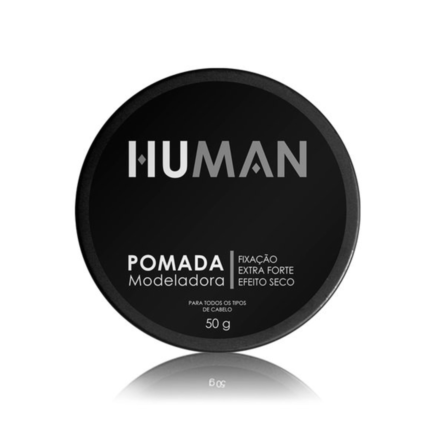 Pomada Modeladora Para Cabelo Extra Forte Efeito Seco Human - 50gr